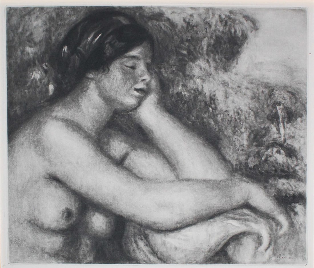 Pierre-Auguste Renoir. (After) - La Femme endormie: Artist: Pierre-Auguste Renoir. (After) Title: La Femme endormie Year: 1919 Dimensions: 12.5in. by 9in. Edition: From the rare limited edition of 375 Publisher: Ambroise Vollard; Paris France Suite:
