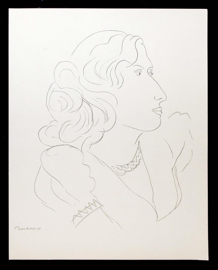 Henri Matisse (After) - Woman: Artist: Henri Matisse (After) Title: Woman Year: 1943 Dimensions: 12.75in. by 9.5in. Edition: From the rare limited edition Suite: Dessins: Themes et Variations