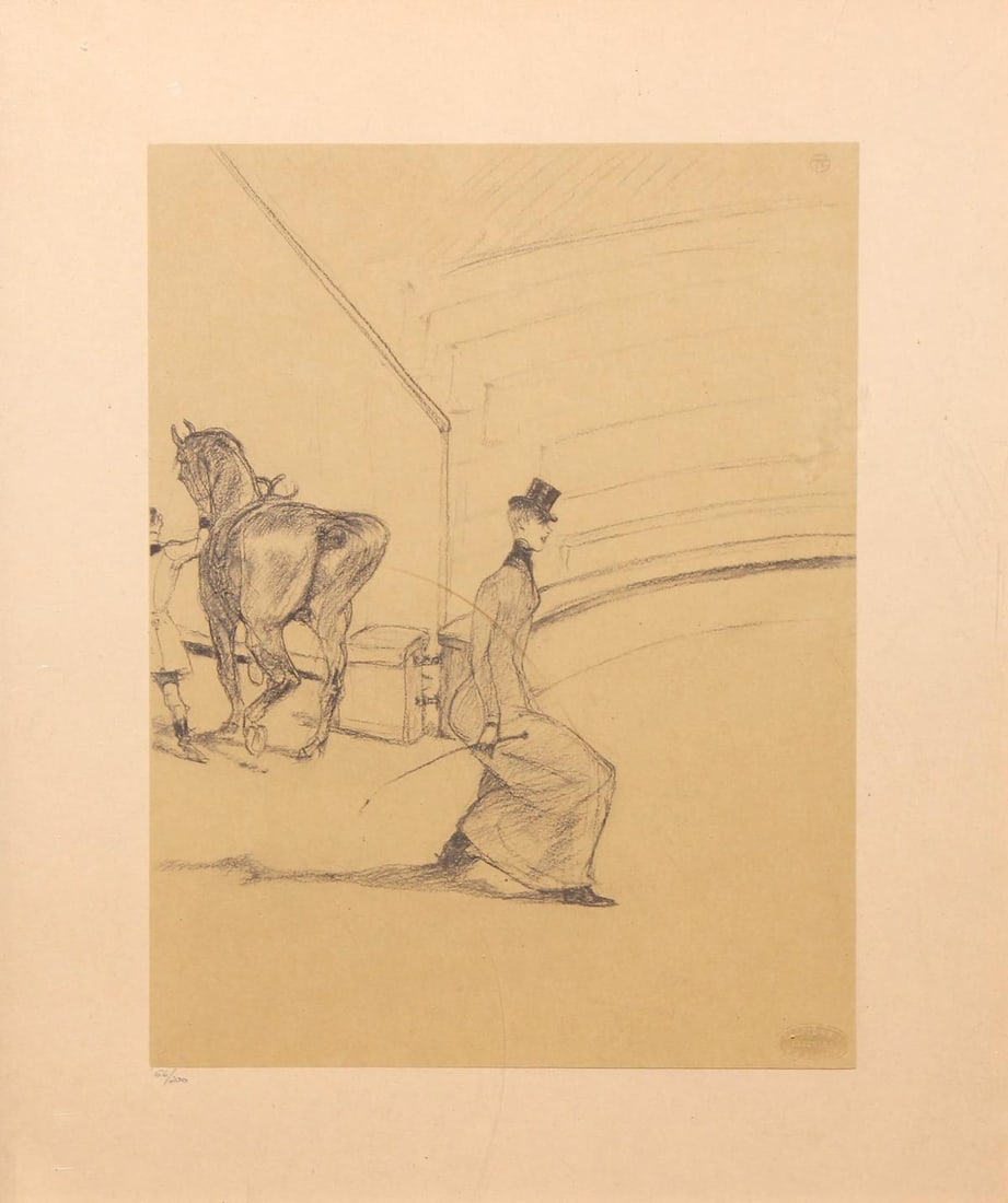 Henri Toulouse-Lautrec (After) - Ecoyere de Haute Ecole: Artist: Henri Toulouse-Lautrec (After) Title: Ecoyere de Haute Ecole - Le Salut Year: c. 1952 Dimensions: 12.5in. by 9in. Edition: From the limited edition of 1500 Publisher: Andre Sauret Paris