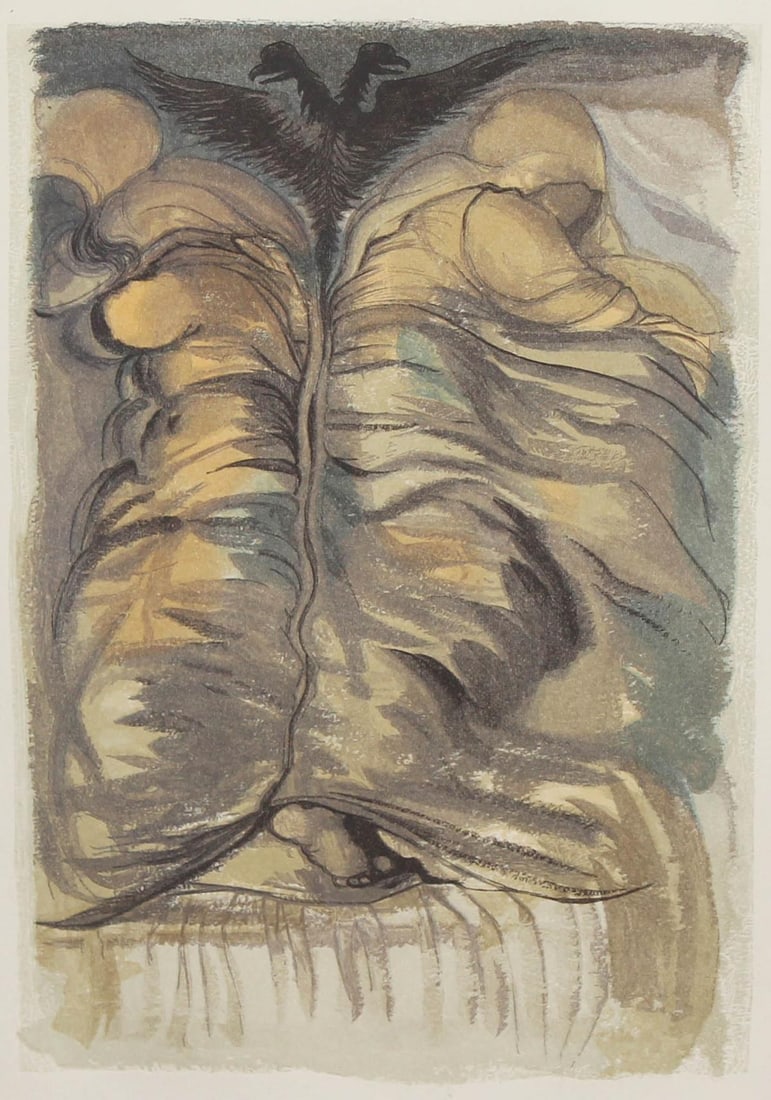 Salvador Dali - From Le Tricorne by Pedro Alacon: Artist: Salvador Dali Title: From Le Tricorne by Pedro Alacon Year: 1959 Dimensions: 10in. by 12.5in. Edition: From the limited edition of 260 Medium: Color engraving on Arches paper Condition: