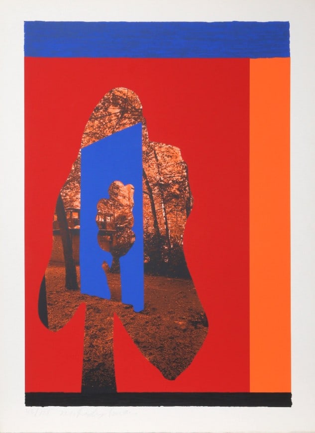 Menashe Kadishman - Tree in Tree (Red and Orange): Artist: Menashe Kadishman Title: Tree in Tree (Red and Orange) Year: 1979 Dimensions: 41 x 30 in. Edition: Numbered from the rare limited edition of 125 Medium: Original screenprint on paper