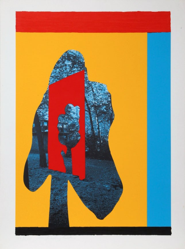 Menashe Kadishman - Tree in Tree (Primary): Artist: Menashe Kadishman Title: Tree in Tree (Primary) Year: 1979 Dimensions: 41 x 30 in. Edition: Numbered from the rare limited edition of 125 Medium: Original screenprint on paper Condition:
