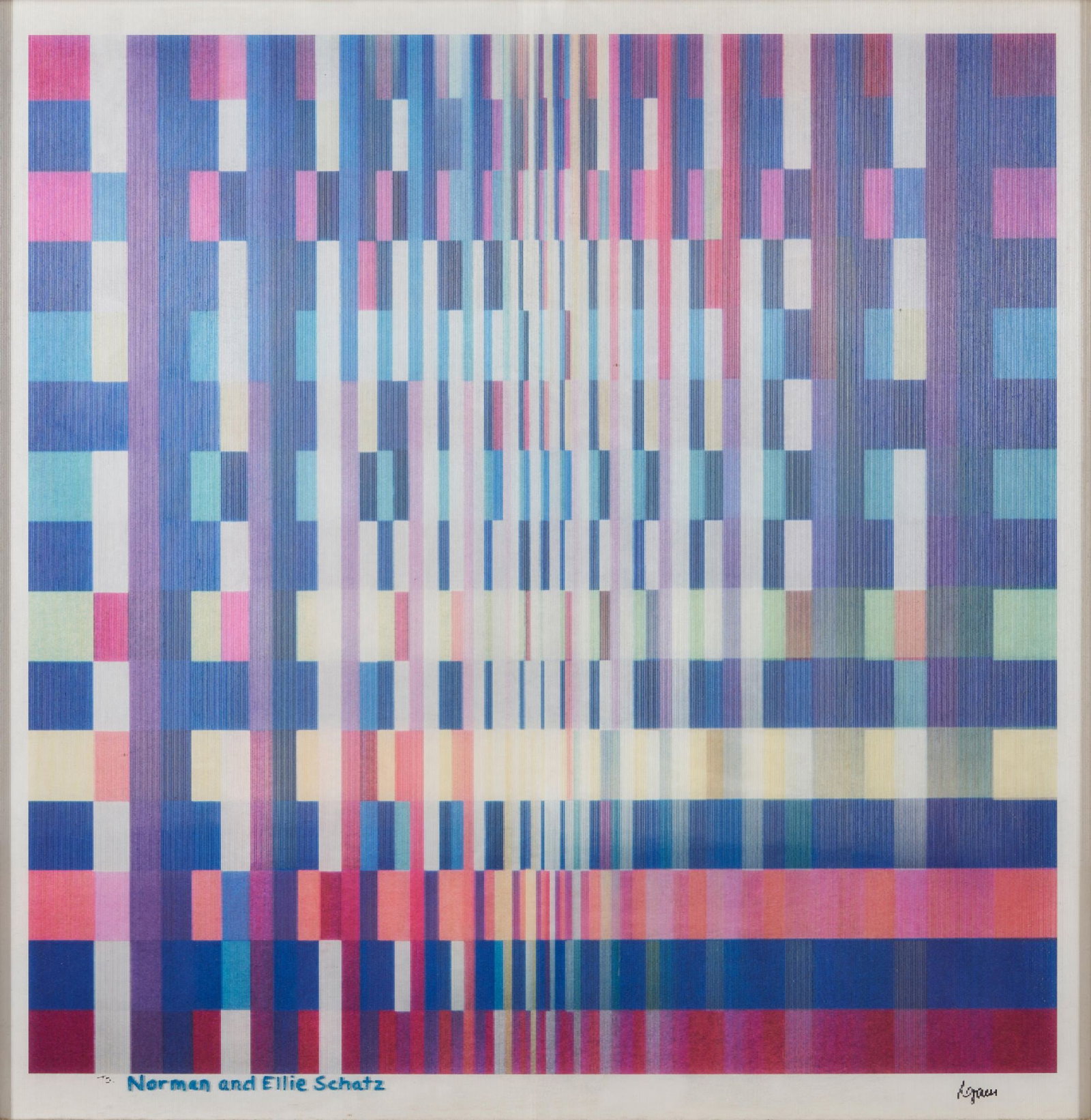 Yaacov Agam - Big Bang, Black Hole Version: Artist: Yaacov Agam Title: Big Bang, Black Hole Version Dimensions: 21 1/4 x 20 3/4 in. Suite: Medium: Agamograph Condition: Excellent Signature Det