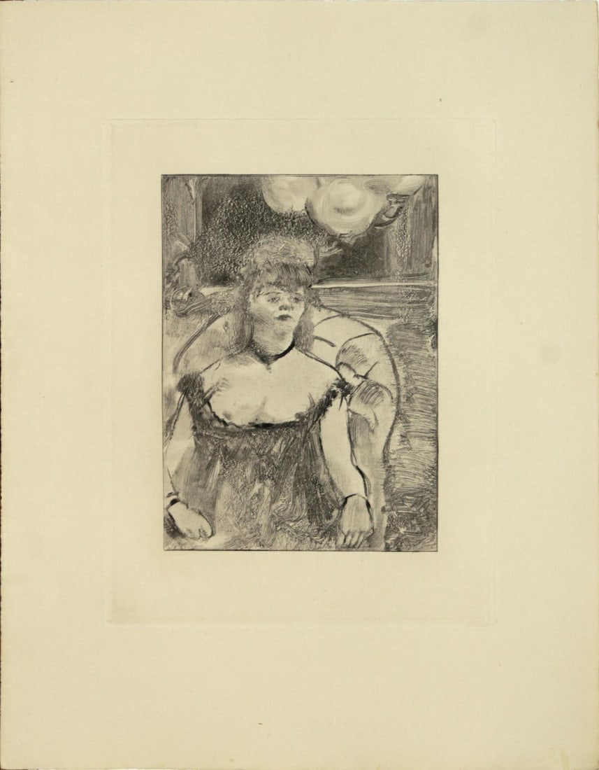 Edgar Degas (after) - Untitled from "Mimes des: Artist: Edgar Degas (after) Title: Untitled from "Mimes des Courtisanes du Lucien" Year: 1935 Dimensions: 9 3/4in. by 12 3/4in. Edition: From the rare limited edition of 325 Publisher: Paris :