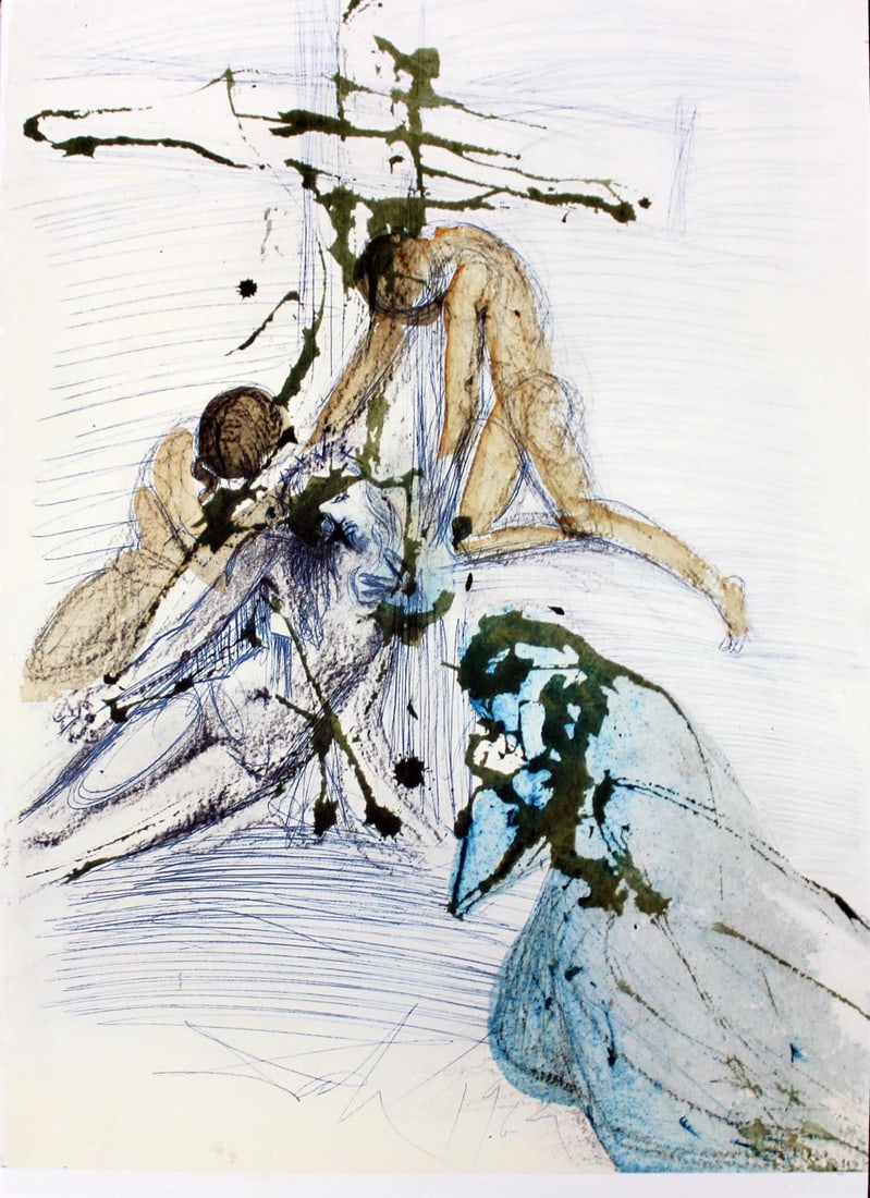 Salvador Dali - Volume V.17: Artist: Salvador Dali Title: Volume V.17 Year: 1969 Dimensions: 19in. by 13.75in. Edition: From the rare limited edition Suite: Biblia Sacra Signature Details: Signed in the plate Comes with a Letter