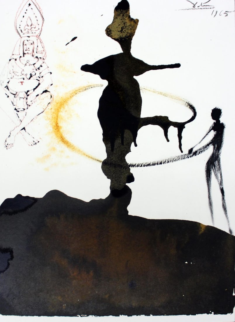 Salvador Dali - Volume V.7: Artist: Salvador Dali Title: Volume V.7 Year: 1969 Dimensions: 19in. by 13.75in. Edition: From the rare limited edition Suite: Biblia Sacra Signature Details: Signed in the plate Comes with a Letter