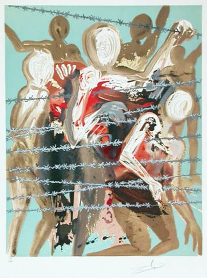 Salvador Dali - Out of the Depths: Artist: Salvador Dali Title: Out of the Depths Year: 1968 Dimensions: 25in. by 19.6in. Edition: Numbered from the Rare Limited Edition Publisher: Shorewood Press New York Suite: Aliyah Medium: