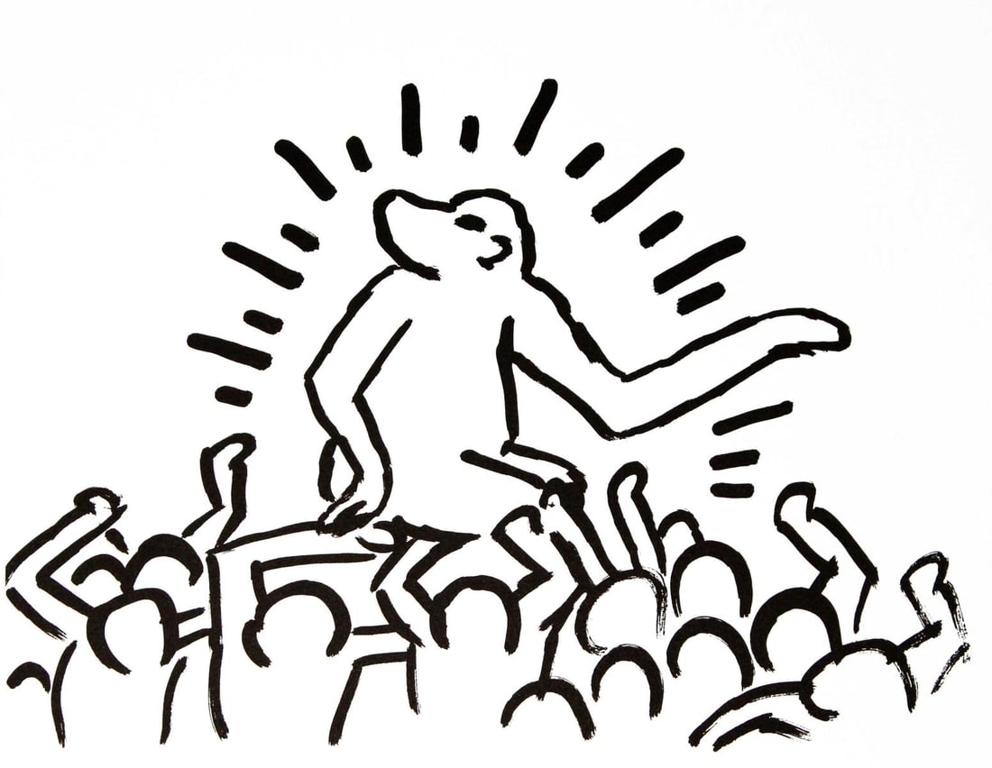 Keith Haring and Brion Gysin - Fault Lines: Artist: Keith Haring and Brion Gysin Title: Fault Lines Year: 1986 Dimensions: 8.7in. by 11.2in. Edition: From the rare limited edition of 200 Publisher: Edition Sche