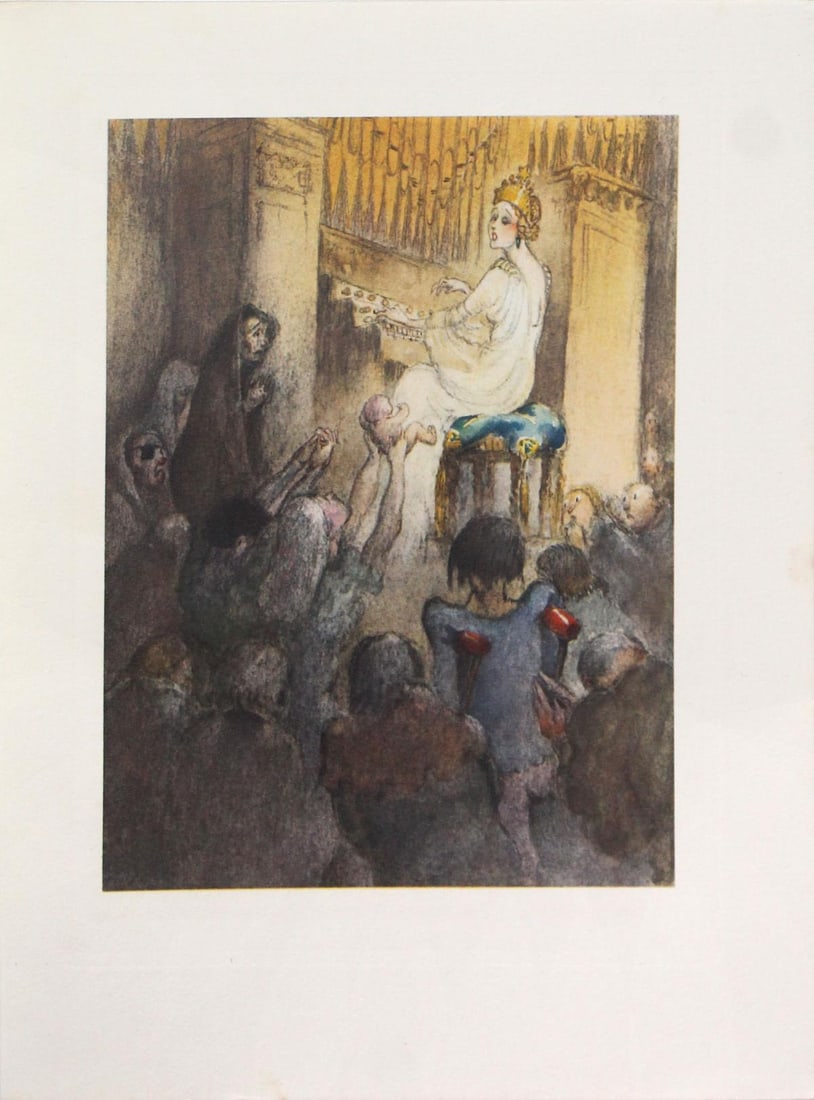 Louis Icart - Untitled: Artist: Louis Icart Title: Untitled Year: 1936 Dimensions: 9.5in. by 7.3in. Edition: From rare limited edition Publisher: Le Vasseur et Cie Paris Suite: Gargantua et Pantagruel Medium: Photogravure