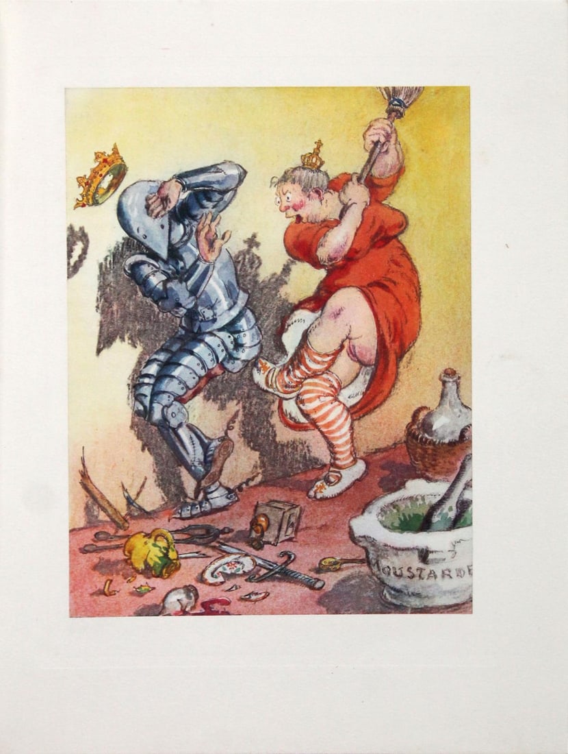 Louis Icart - Untitled: Artist: Louis Icart Title: Untitled Year: 1936 Dimensions: 9.5in. by 7.3in. Edition: From rare limited edition Publisher: Le Vasseur et Cie Paris Suite: Gargantua et Pantagruel Medium: Photogravure