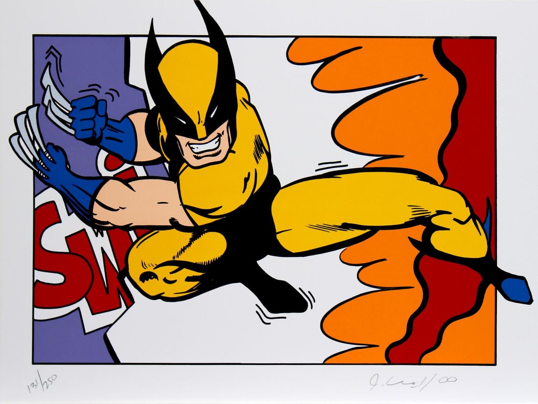 CRASH - Wolverine: Artist: CRASH Title: Wolverine Year: 2000 Dimensions: 24in. by 18in. Edition: From the rare limited edition of 250 Medium: Original serigraph Condition: Excellent Signature Details: Hand signed by