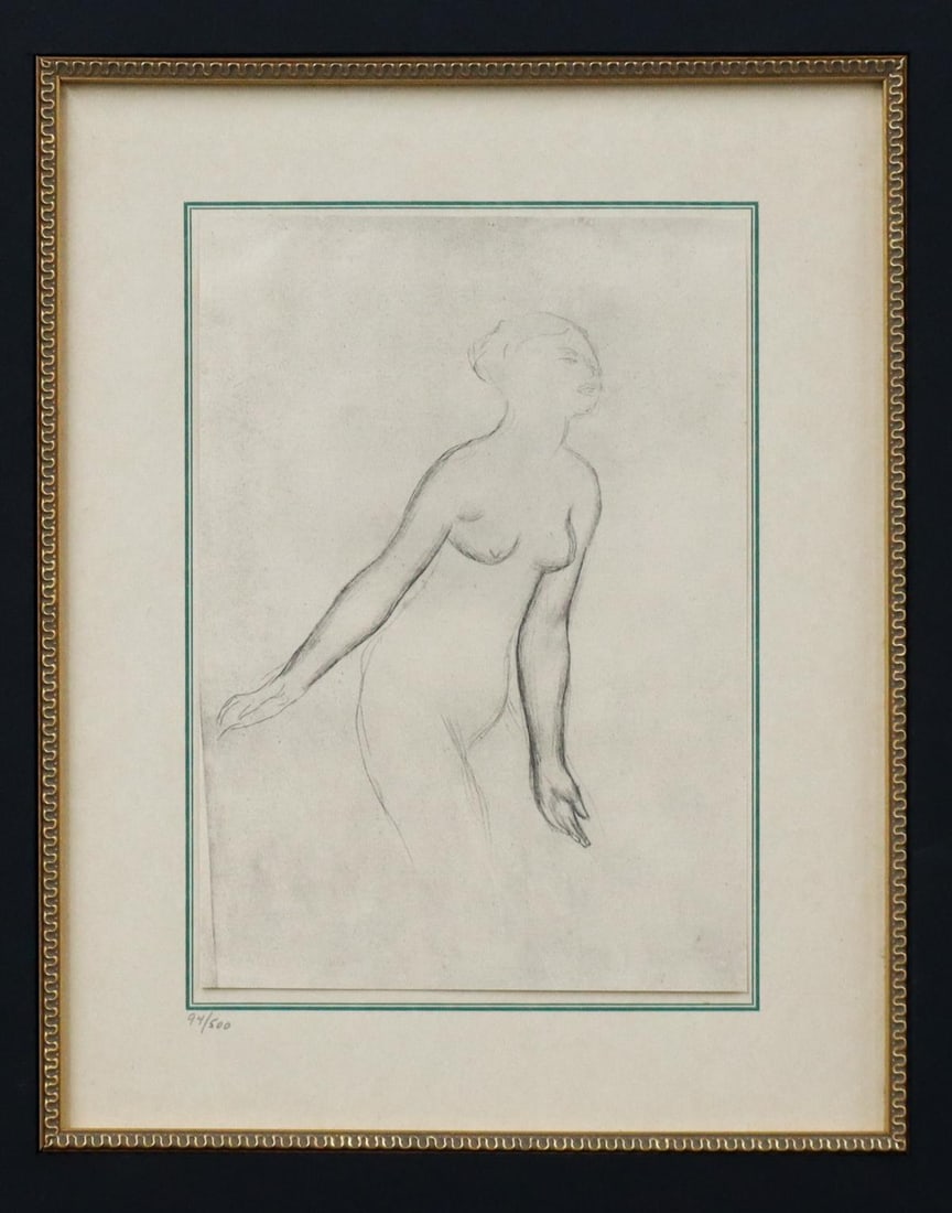 Pierre-Auguste Renoir (after) - Croquis etude de: Artist: Pierre-Auguste Renoir (after) Title: Croquis etude de Baigneuses Year: 1956 Dimensions: 12.5in. by 10in. Edition: 94 from the rare limited edition of 500 Publisher: Daniel Jacomet; Paris
