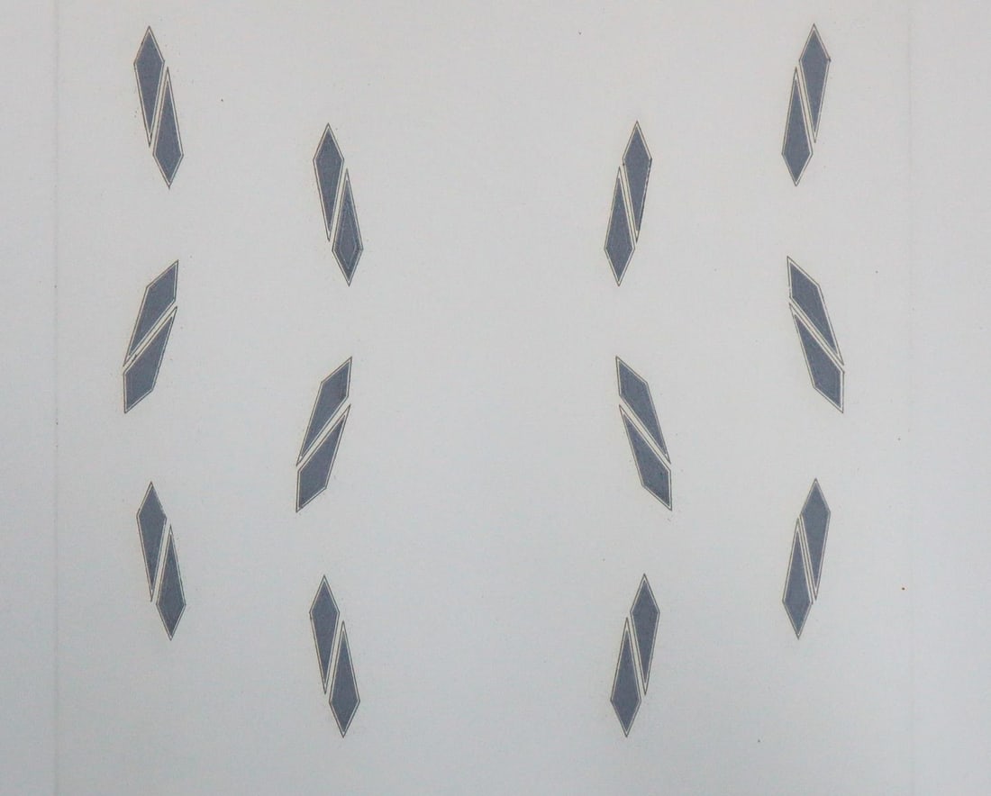 Tess Jaray - Truth: Artist: Tess Jaray Title: Truth Year: 1979 Dimensions: 31in. by 23in. Edition: From the rare limited edition of 50 Suite: Encounter Suite (5 Etchings) Medium: Original Etching on paper Condition: