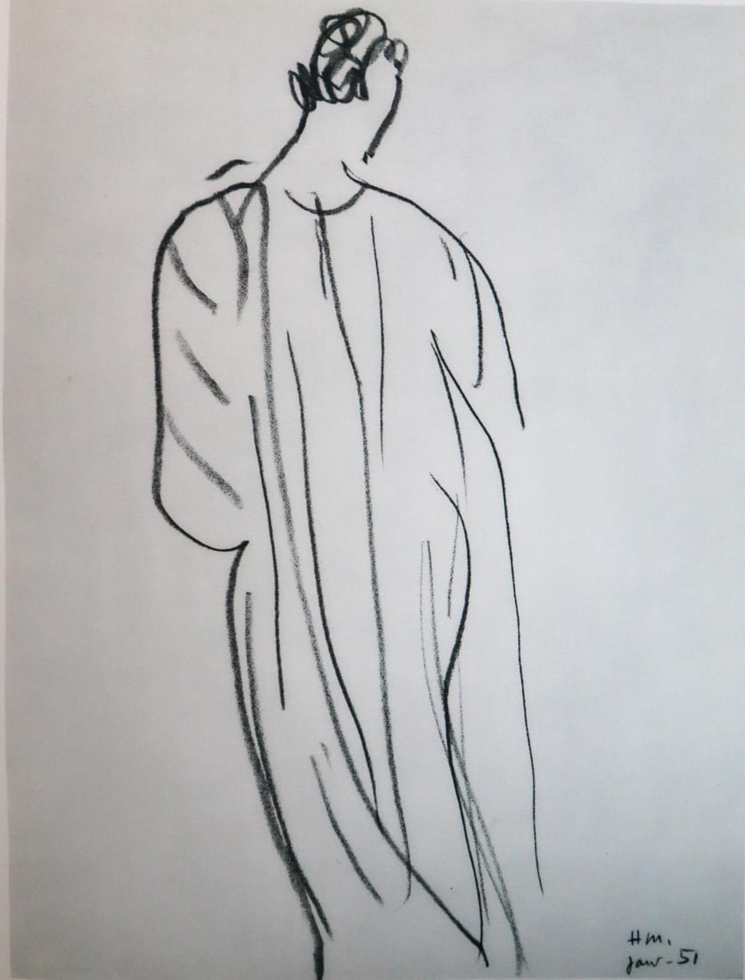 Henri Matisse - Untitled from Verve Suite (After): Artist: Henri Matisse Title: Untitled from Verve Suite Year: 1952 Dimensions: 14in. by 10 1/4in. Edition: From the rare limited edition Publisher: Teriade Paris Dec 1952. Suite: Verve vol VI no 27/28