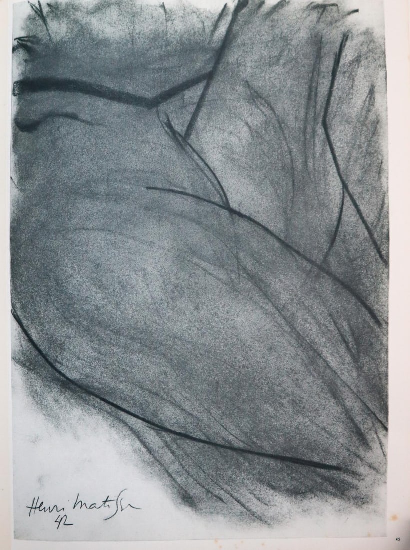 Henri Matisse - Untitled from Verve Suite (After): Artist: Henri Matisse Title: Untitled from Verve Suite Year: 1952 Dimensions: 14in. by 10 1/4in. Edition: From the rare limited edition Publisher: Teriade Paris Dec 1952. Suite: Verve vol VI no 27/28