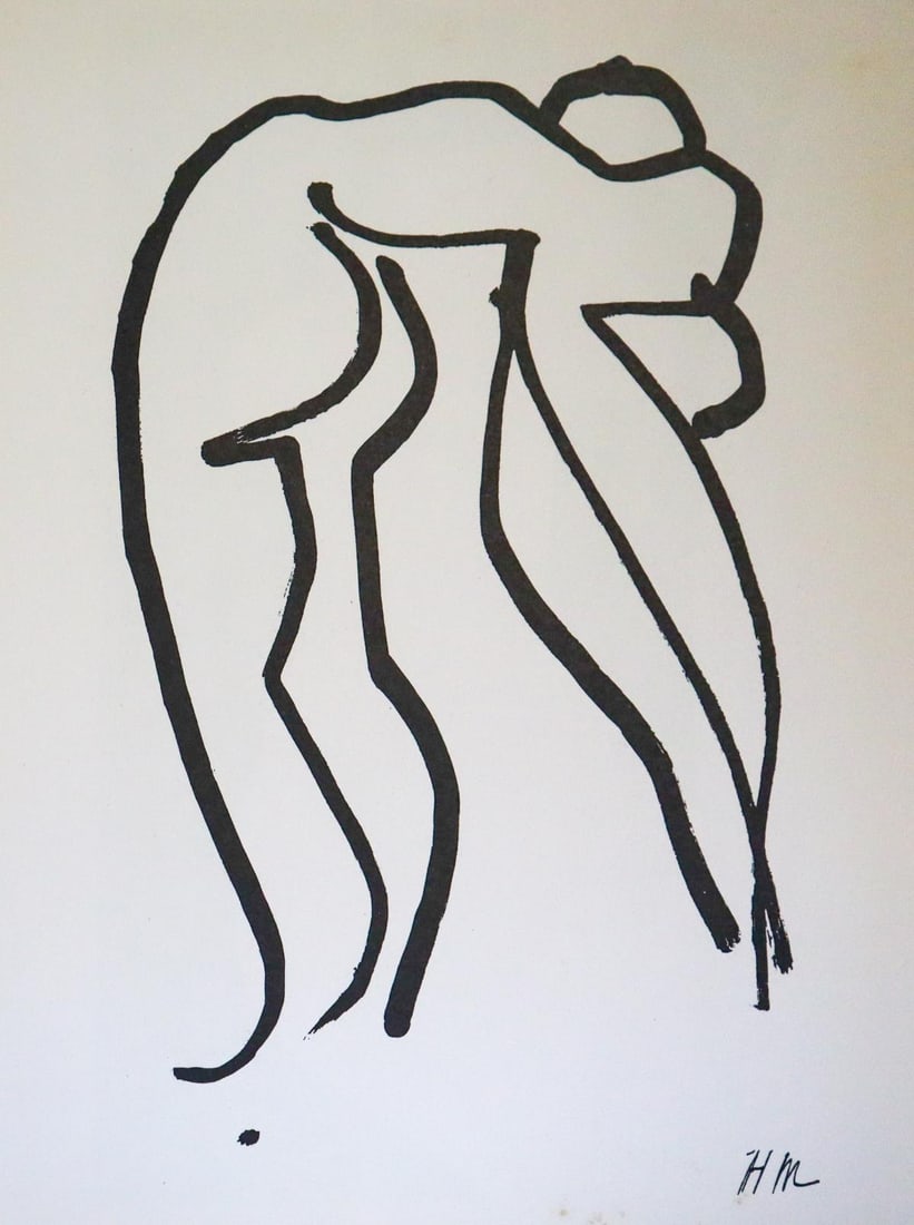 Henri Matisse - Untitled from Verve Suite: Artist: Henri Matisse Title: Untitled from Verve Suite Year: 1952 Dimensions: 14in. by 10 1/4in. Edition: From the rare limited edition Publisher: Teriade Paris Dec 1952. Suite: Verve Medium: