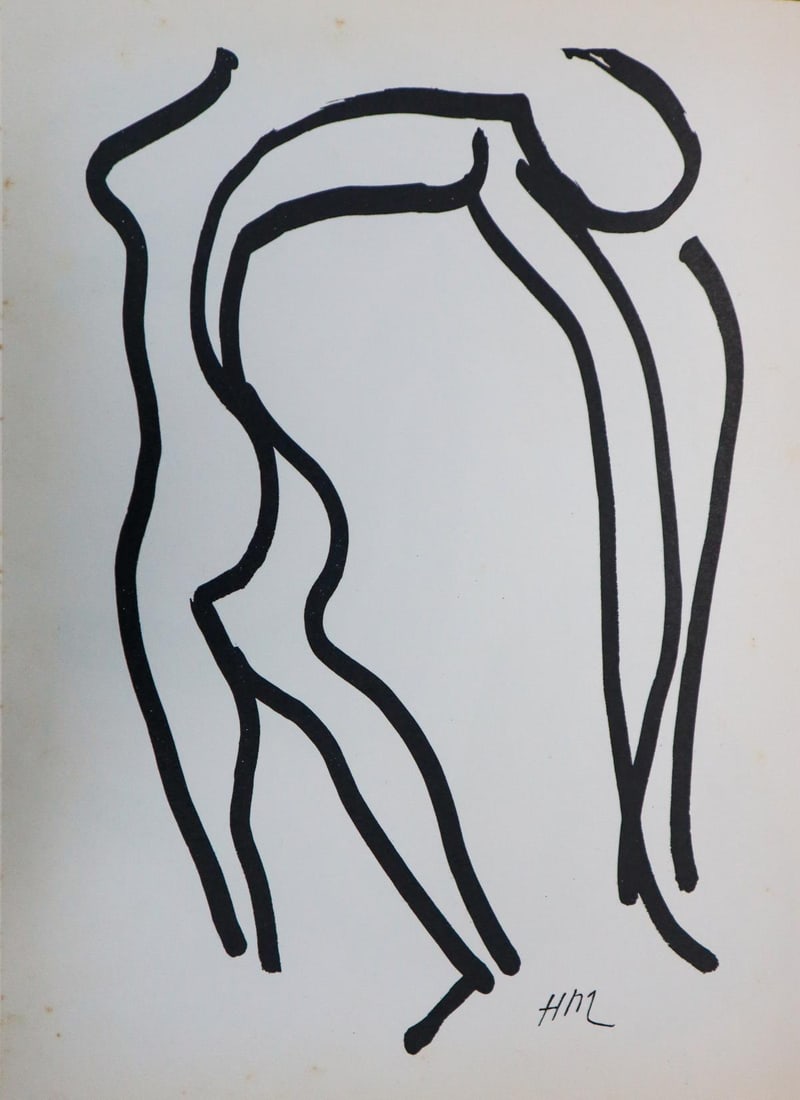Henri Matisse - Untitled from Verve Suite: Artist: Henri Matisse Title: Untitled from Verve Suite Year: 1952 Dimensions: 14in. by 10 1/4in. Edition: From the rare limited edition Publisher: Teriade Paris Dec 1952. Suite: Verve Medium: