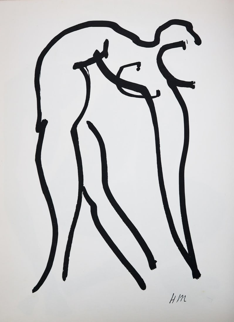 Henri Matisse - Untitled from Verve Suite: Artist: Henri Matisse Title: Untitled from Verve Suite Year: 1952 Dimensions: 14in. by 10 1/4in. Edition: From the rare limited edition Publisher: Teriade Paris Dec 1952. Suite: Verve Medium: