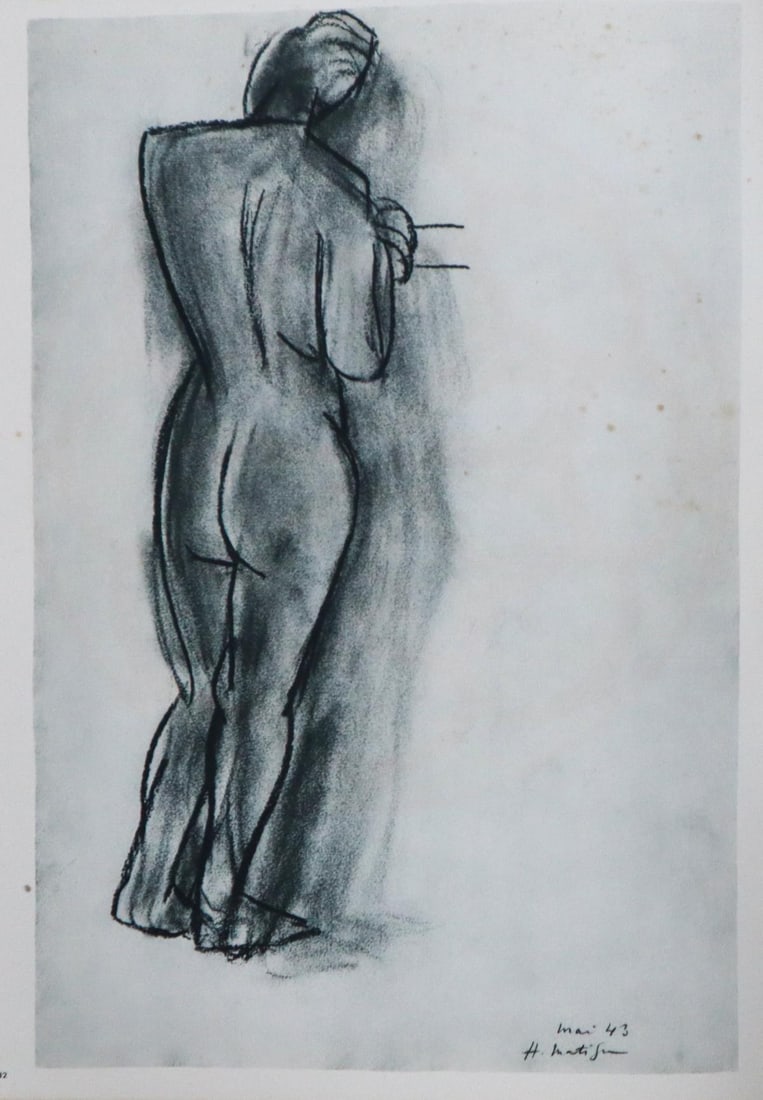 Henri Matisse - Untitled from Verve Suite: Artist: Henri Matisse Title: Untitled from Verve Suite Year: 1952 Dimensions: 14in. by 10 1/4in. Edition: From the rare limited edition Publisher: Teriade Paris Dec 1952. Suite: Verve Medium: