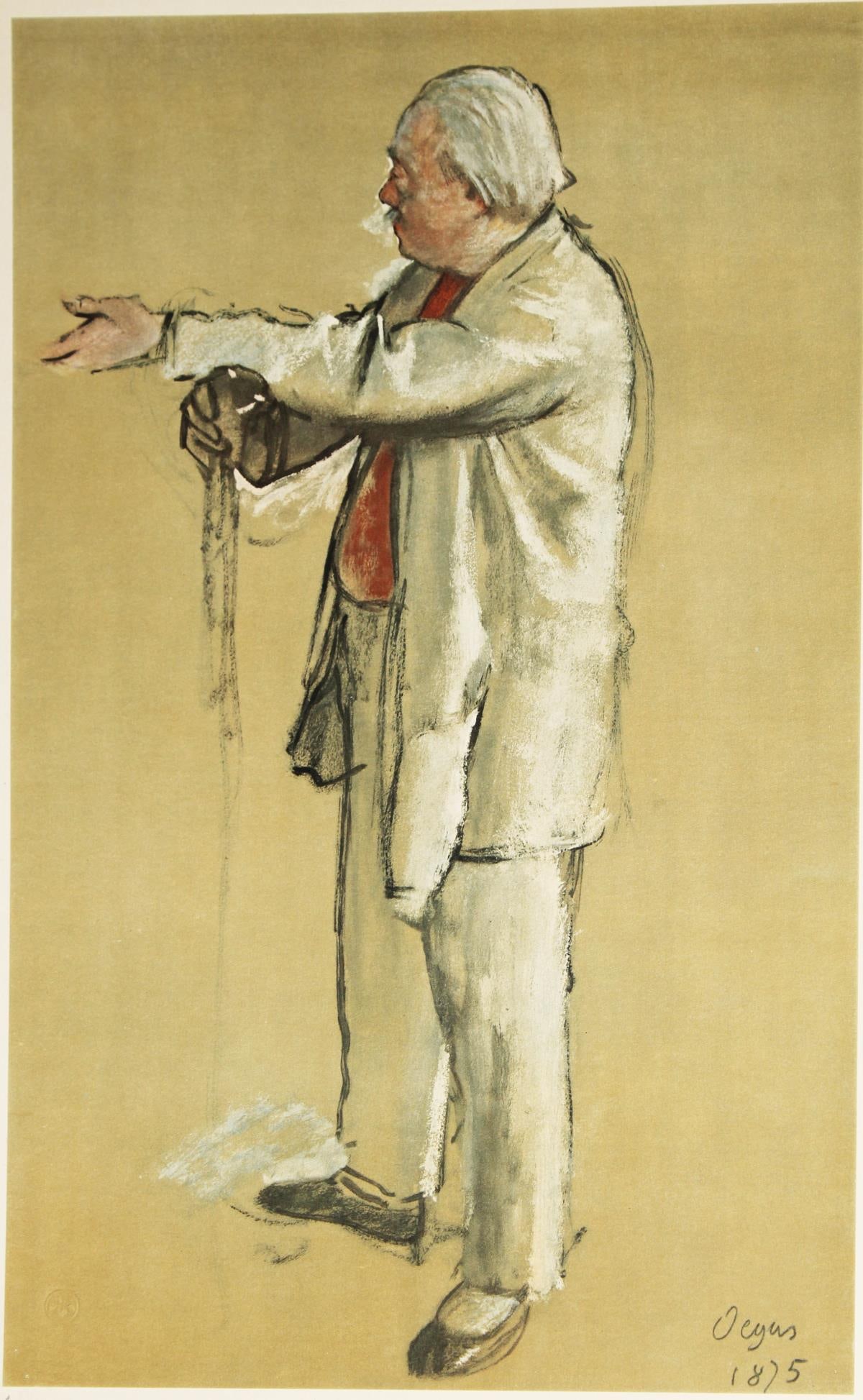 Edgar Degas - Le Maitre de ballet: Artist: Edgar Degas Title: Le Maitre de ballet Year: 1922 Dimensions: 10in. by 16in. Edition: from the rare limited deluxe edition of 250 Publisher: Demotte Editeur Suite: Les Dessins de Degas