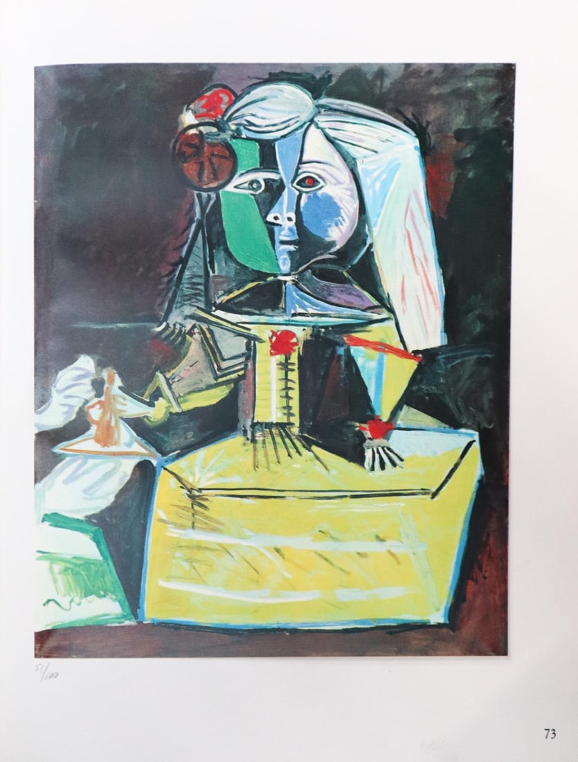 Pablo Picasso (After) - Les Menines: Artist: Pablo Picasso (After) Title: Les Menines Year: 1957 Dimensions: 7.5in. by 9in. Edition: From the rare limited edition of 100 Publisher: Editions Cercle D'art Paris Suite: Les Menines Et La