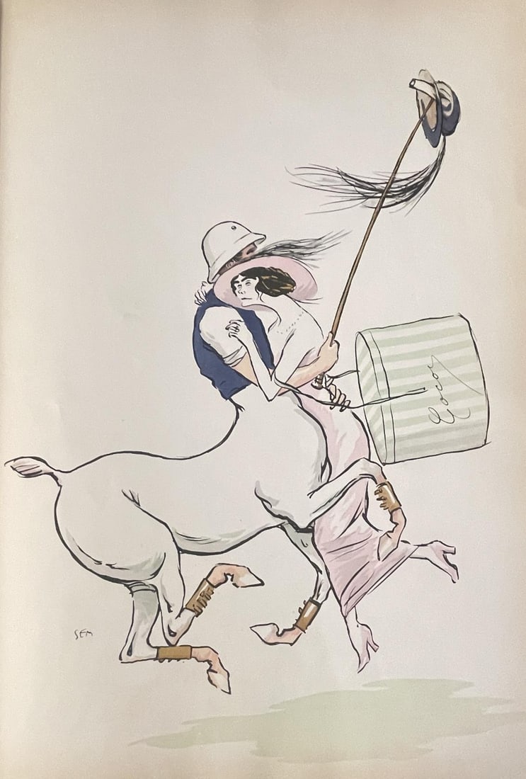 Sem (Georges Goursat) - Plate 25 From Tangoville: Artist: Sem (Georges Goursat) Title: Plate 25 From Tangoville Year: 1913 Dimensions: 12 3/4in. by 18in. Edition: From the rare limited edition Publisher: Fourbourg Saint Honore Paris Medium: Original