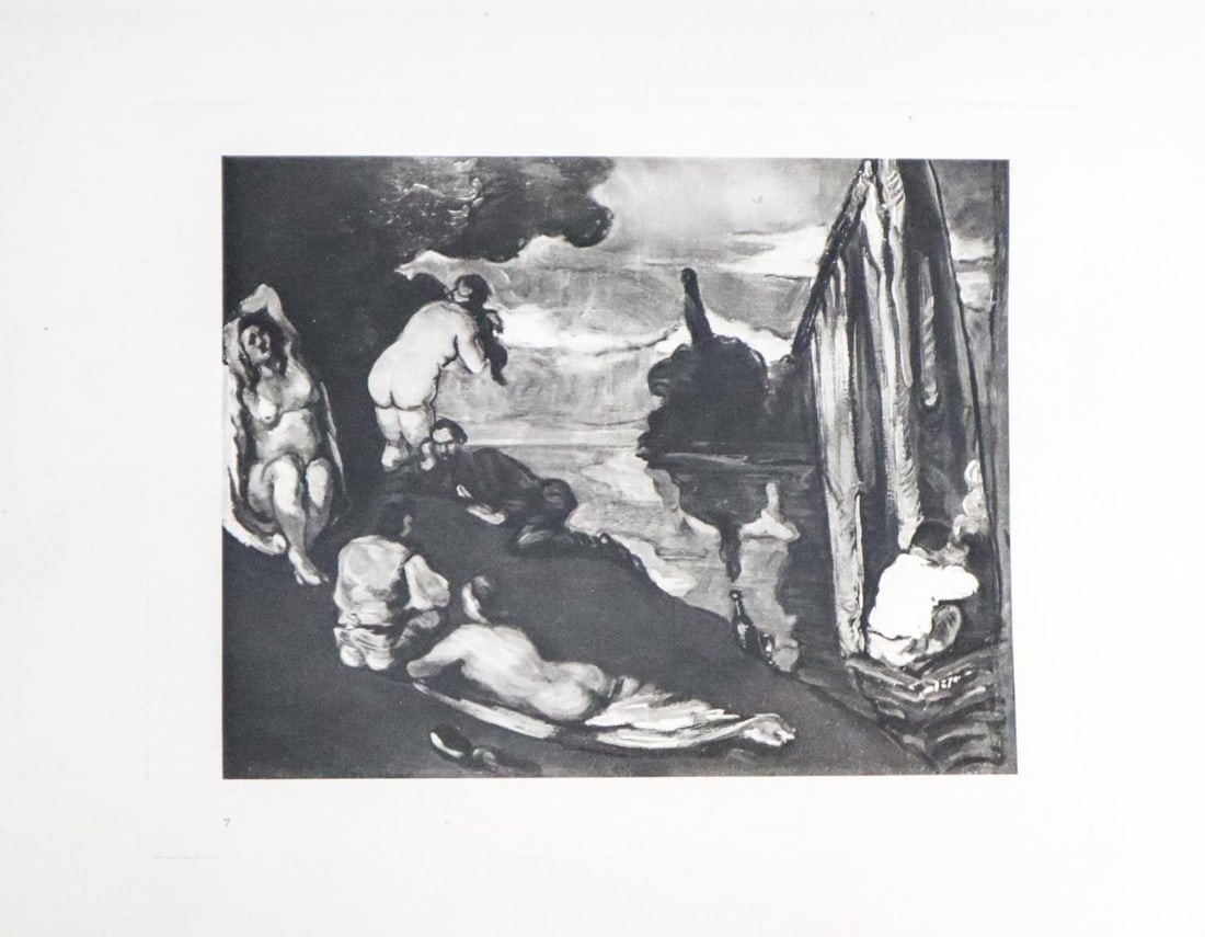 Paul Cezanne (after) - Scene de plein air: Artist: Paul Cezanne (after) Title: Scene de plein air Year: 1914 Dimensions: 6in. by 8.5in. Edition: From the rare limited edition of 650 Publisher: Ambroise V