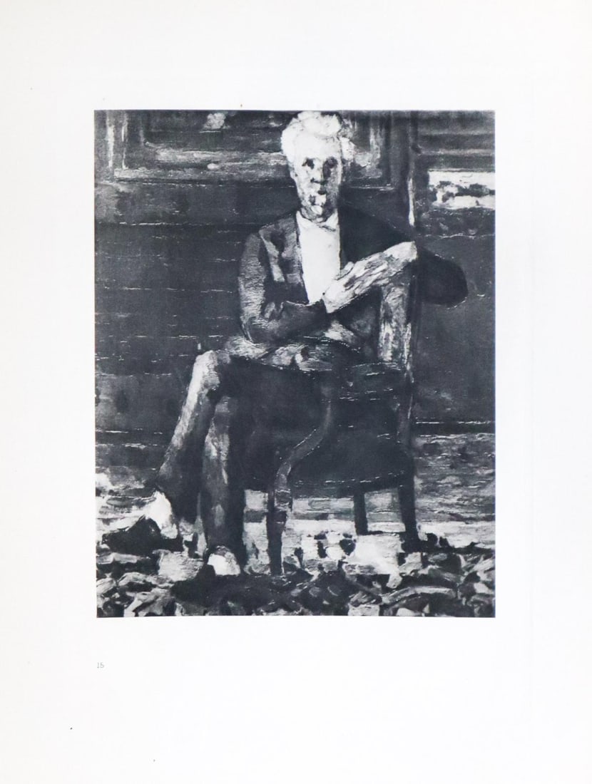 Paul Cezanne (after) - Portrait de M. Chocquet: Artist: Paul Cezanne (after) Title: Portrait de M. Chocquet Year: 1914 Dimensions: 6in. by 7.25in. Edition: From the rare limited edition of 650 Publisher: Ambr
