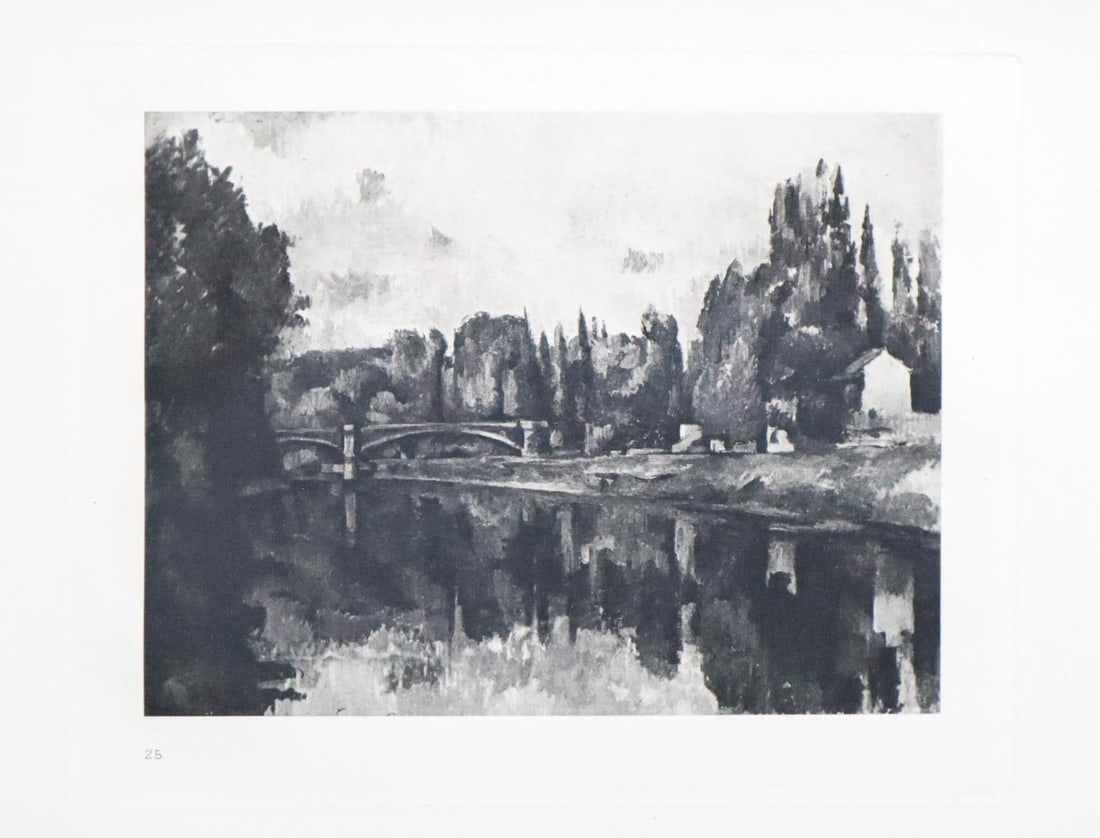 Paul Cezanne (after) - Les Bords de la Marne: Artist: Paul Cezanne (after) Title: Les Bords de la Marne Year: 1888 Dimensions: 12.5in. by 10in. Edition: From the rare limited edition of 650 Publisher: Ambro