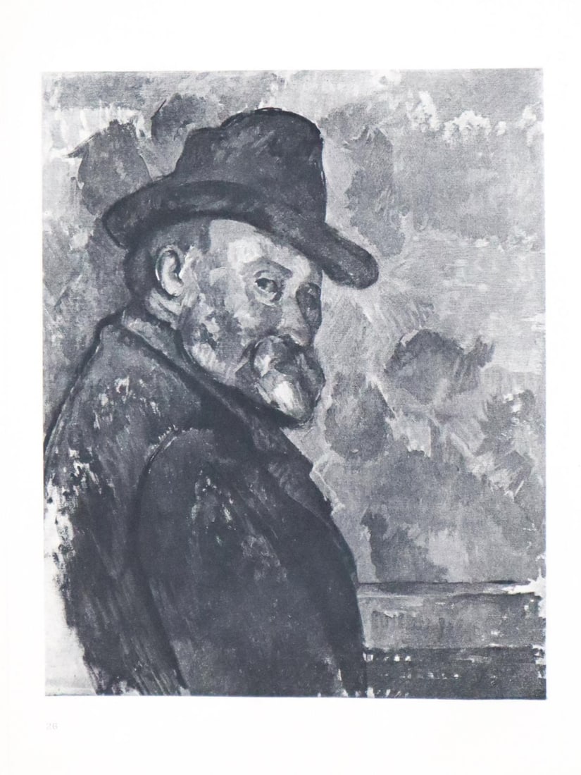 Paul Cezanne (after) - Portrait de Iartiste par lui-mem: Artist: Paul Cezanne (after) Title: Portrait de I'artiste par lui-meme Year: 1890 Dimensions: 12.5in. by 10in. Edition: From the rare limited edition of 650 Publish