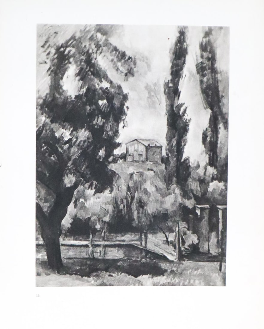 Paul Cezanne (after) - Le jas de Bouffan: Artist: Paul Cezanne (after) Title: Le jas de Bouffan Year: 1885 Dimensions: 12.5in. by 10in. Edition: From the rare limited edition of 650 Publisher: Ambroise