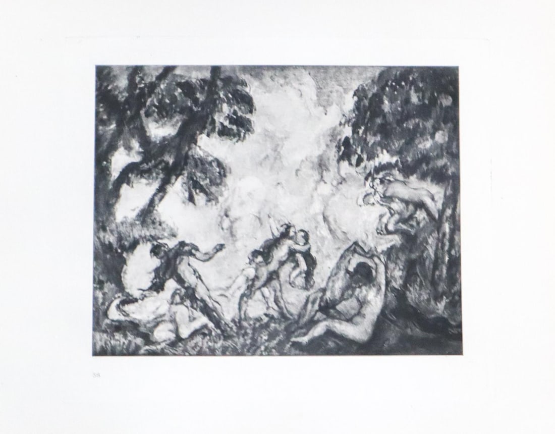 Paul Cezanne (after) - La Lutte: Artist: Paul Cezanne (after) Title: La Lutte Year: 1885 Dimensions: 12.5in. by 10in. Edition: From the rare limited edition of 650 Publisher: Ambroise Vollard E