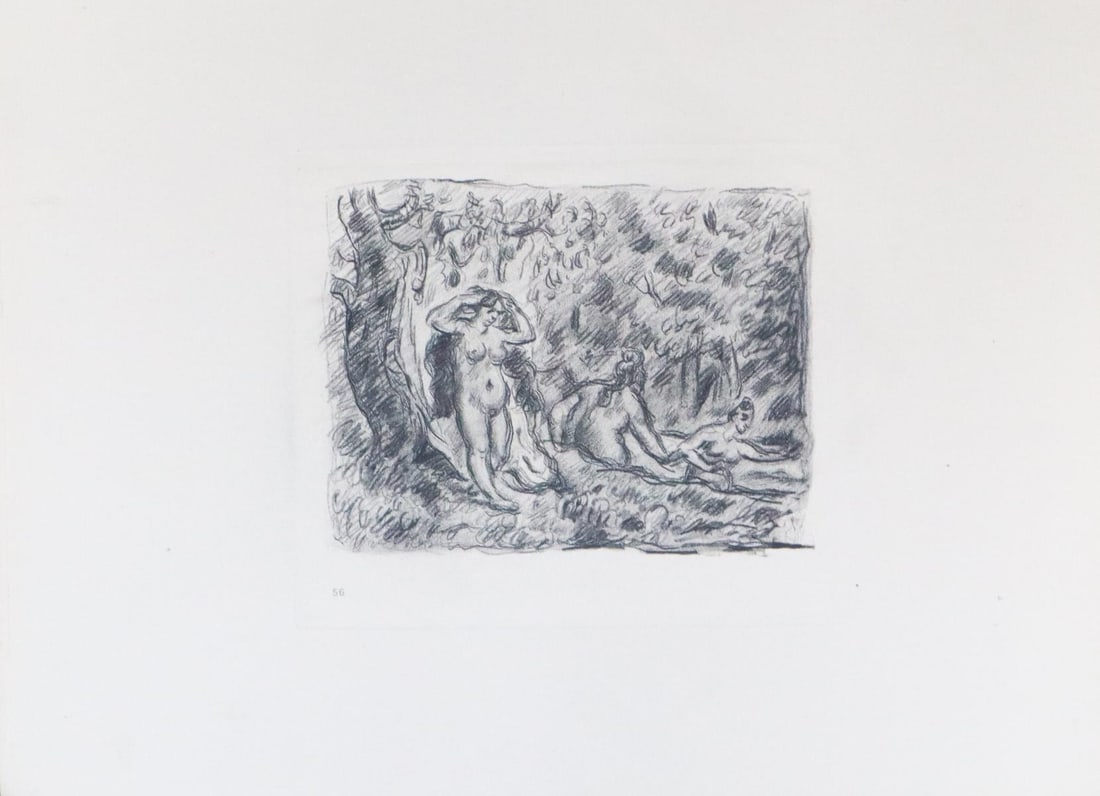 Paul Cezanne (after) - Untitled: Artist: Paul Cezanne (after) Title: Untitled Dimensions: 12.5in. by 10in. Edition: From the rare limited edition of 650 Publisher: Ambroise Vollard Editeur: 6 Rue Lafitte Paris France. Published 1914