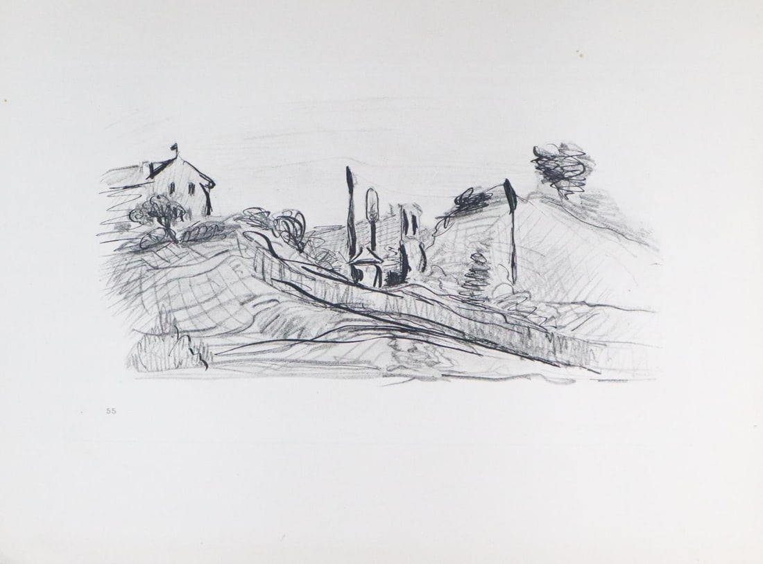 Paul Cezanne (after) - Untitled: Artist: Paul Cezanne (after) Title: Untitled Dimensions: 12.5in. by 10in. Edition: From the rare limited edition of 650 Publisher: Ambroise Vollard Editeur: 6 Rue Lafitte Paris France. Published 1914