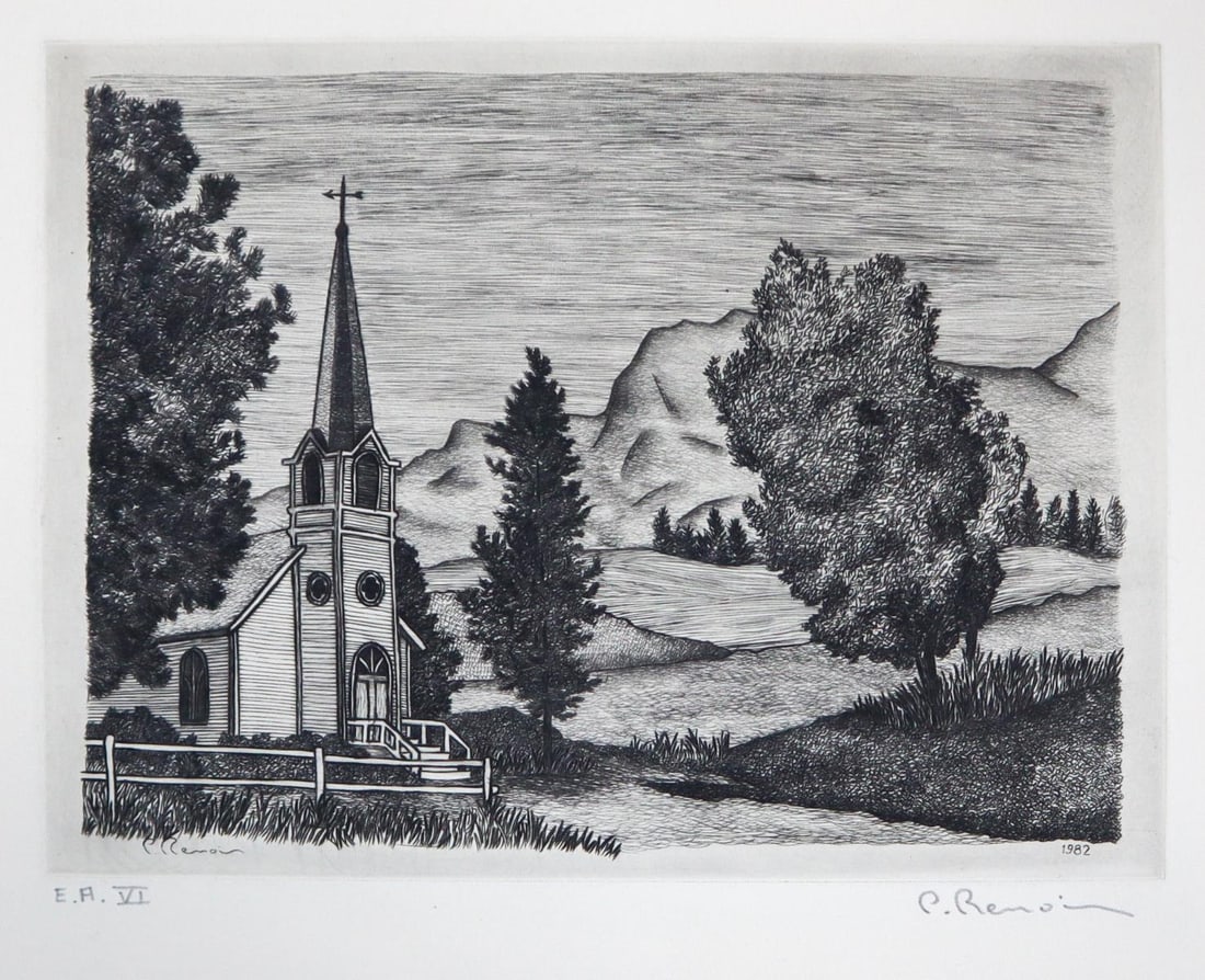 Pierre Roland Renoir - Eglise es del champagne (1 of 1)