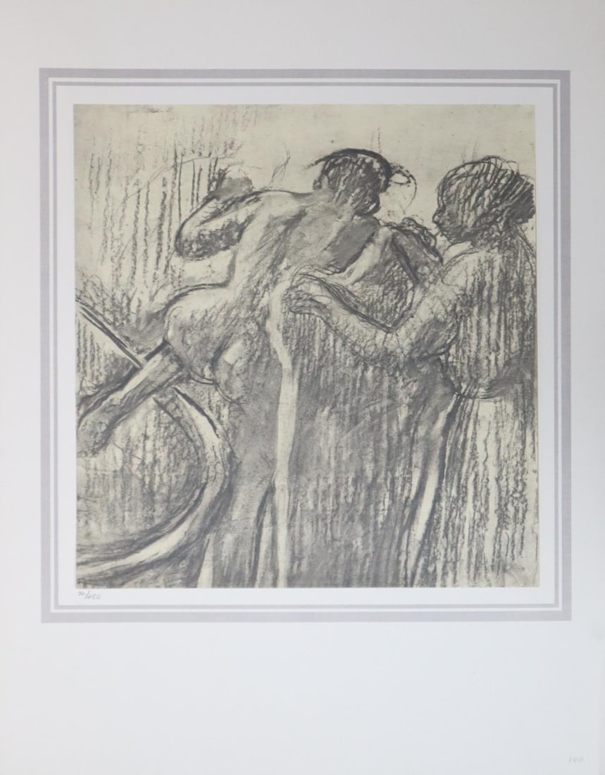 Edgar Degas (After) - La sortle du bain: Artist: Edgar Degas (After) Title: La sortle du bain Year: 1902 Dimensions: 16in. by 20in. Edition: 70 From the rare limited edition of 250 Publisher: Demotte E