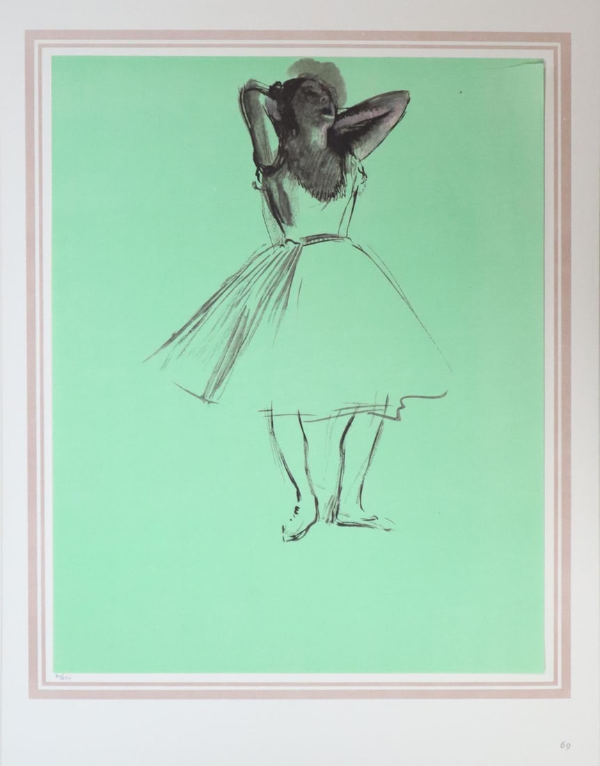 Edgar Degas (After) - Danseus debout: Artist: Edgar Degas (After) Title: Danseus debout Year: 1874 Dimensions: 16in. by 20in. Edition: 70 From the rare limited edition of 250 Publisher: Demotte Edit