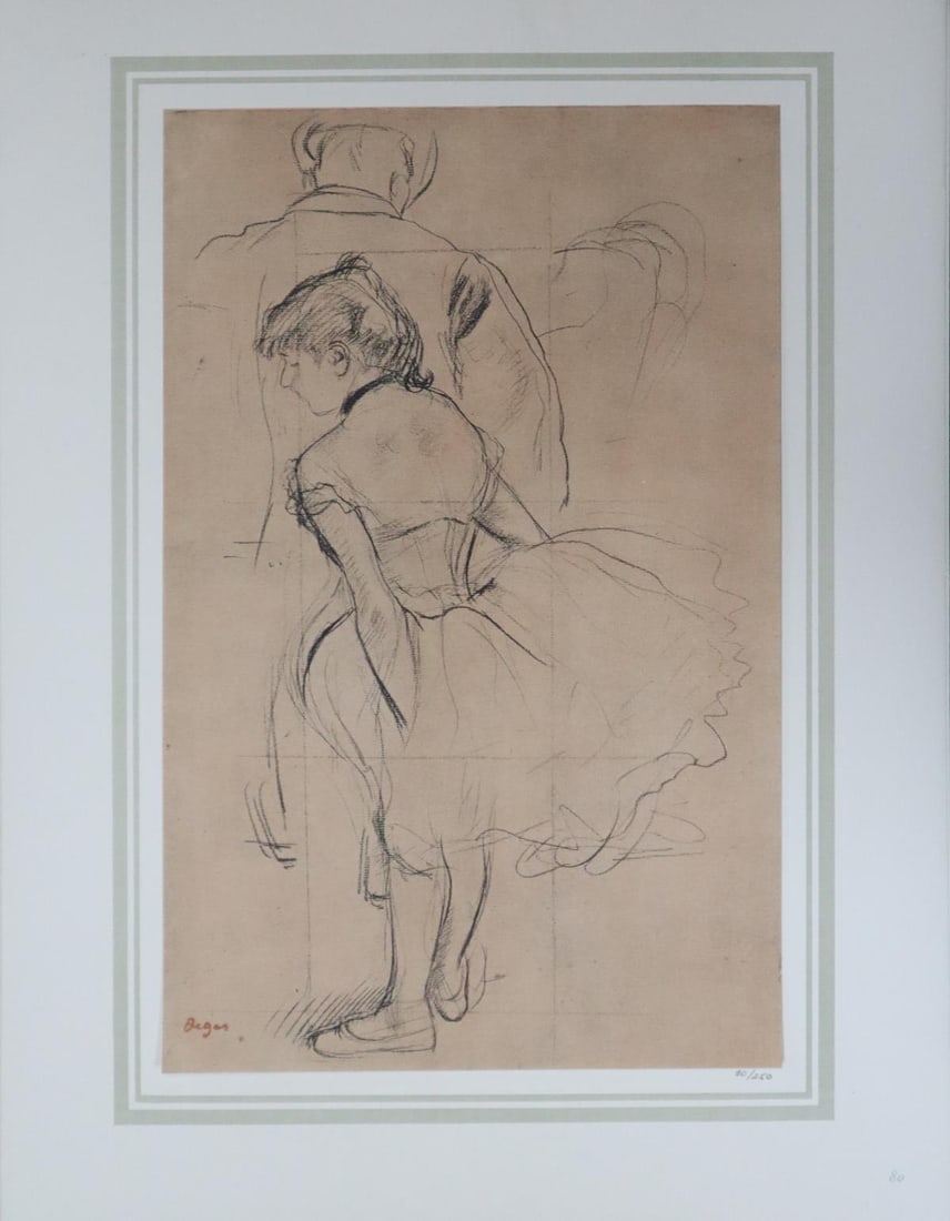 Edgar Degas (After) - Danseuse Debout: Artist: Edgar Degas (After) Title: Danseuse Debout Year: 1876 Dimensions: 16in. by 20in. Edition: 70 From the rare limited edition of 250 Publisher: Demotte Edi