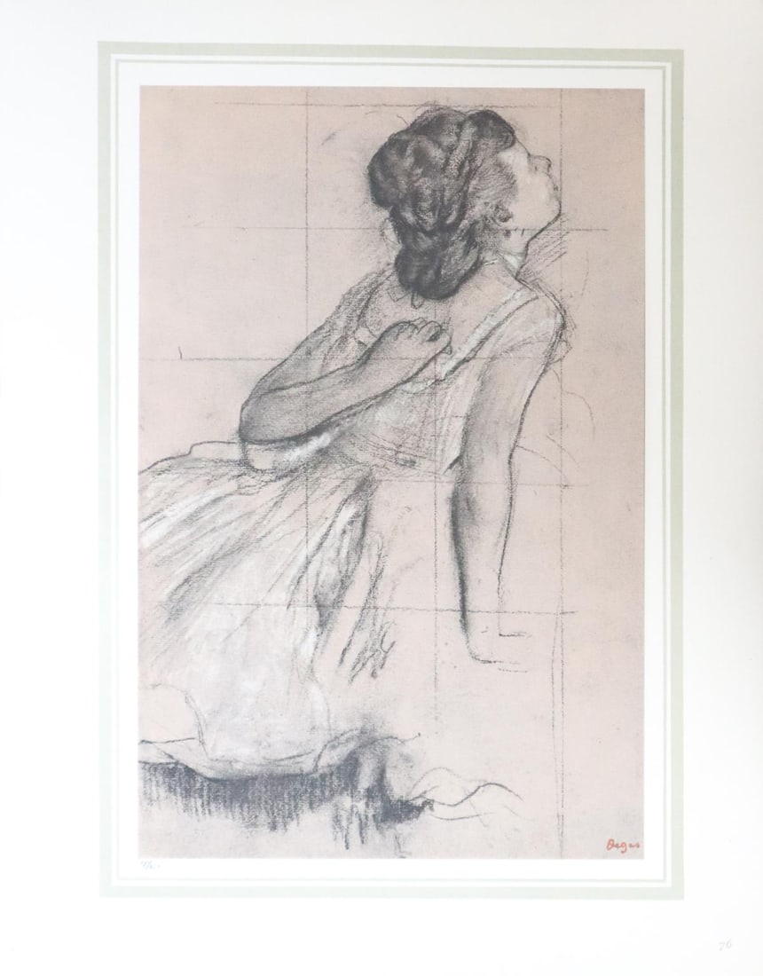 Edgar Degas (After) - Danseus se grattant le dos: Artist: Edgar Degas (After) Title: Danseus se grattant le dos Year: 1875 Dimensions: 16in. by 20in. Edition: 70 From the rare limited edition of 250 Publisher: