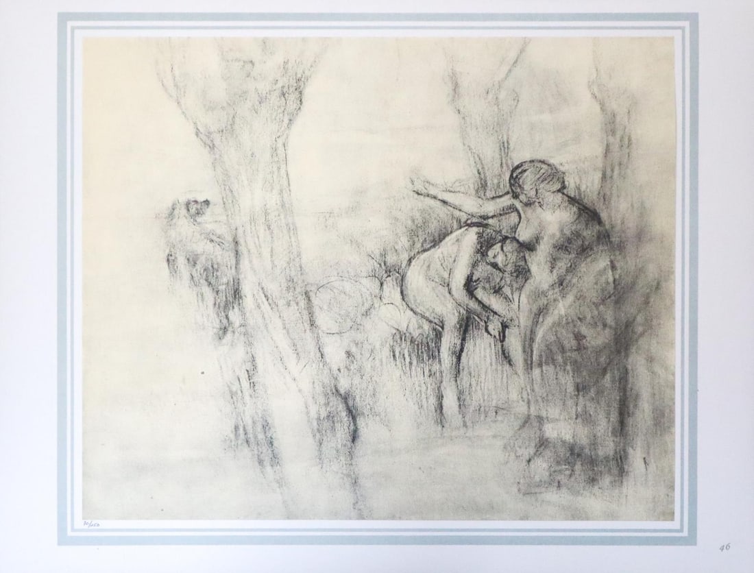 Edgar Degas (After) - Apres le bain: Artist: Edgar Degas (After) Title: Apres le bain Year: 1895 Dimensions: 16in. by 20in. Edition: 70 From the rare limited edition of 250 Publisher: Demotte Edite