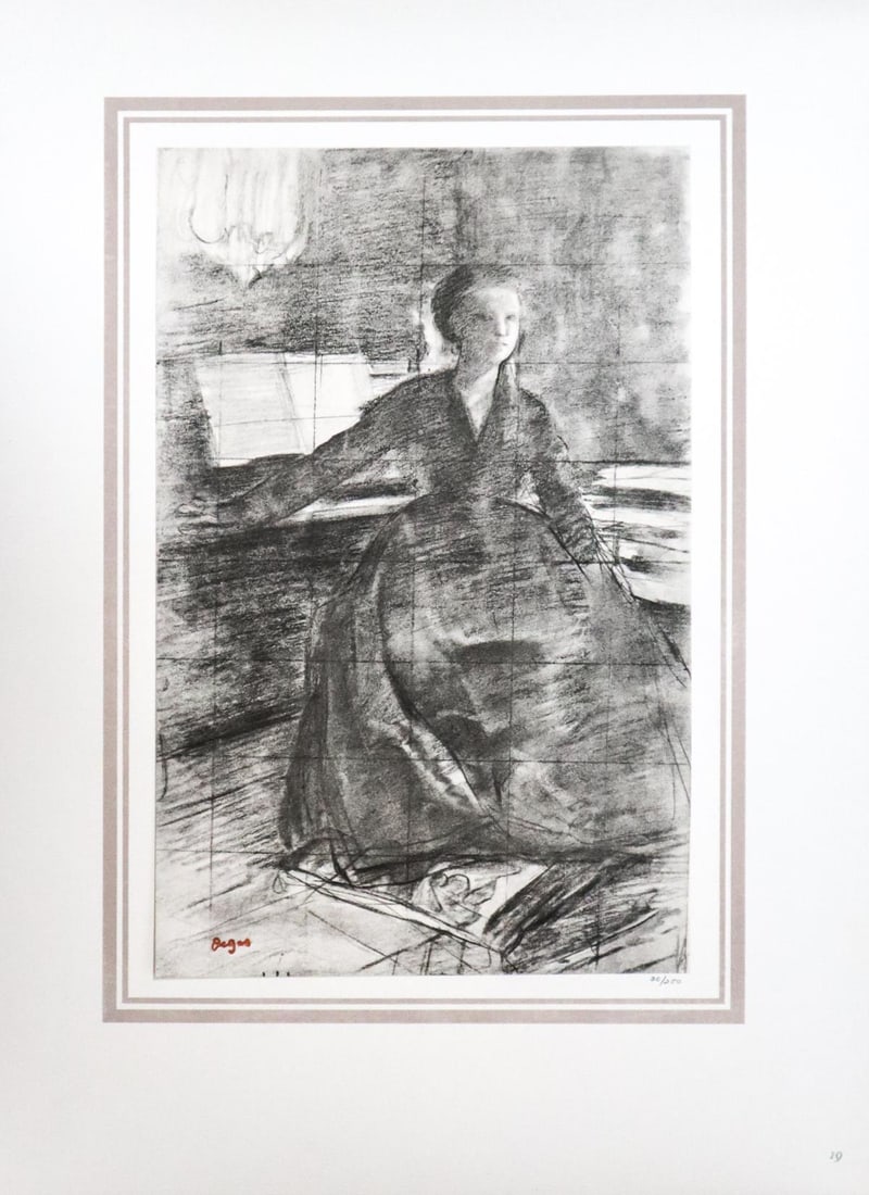 Edgar Degas (After) - Portrait de madame camus: Artist: Edgar Degas (After) Title: Portrait de madame camus Year: 1870 Dimensions: 16in. by 20in. Edition: 70 From the rare limited edition of 250 Publisher: De