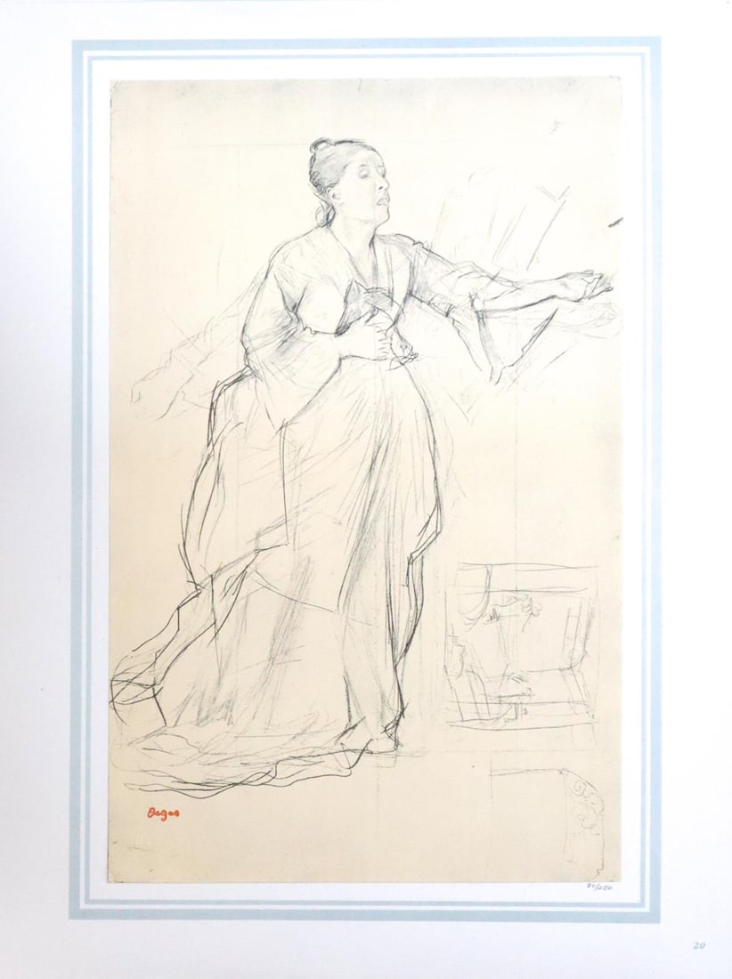 Edgar Degas (After) - Etude de femme: Artist: Edgar Degas (After) Title: Etude de femme Year: 1870 Dimensions: 16in. by 20in. Edition: 70 From the rare limited edition of 250 Publisher: Demotte Edit