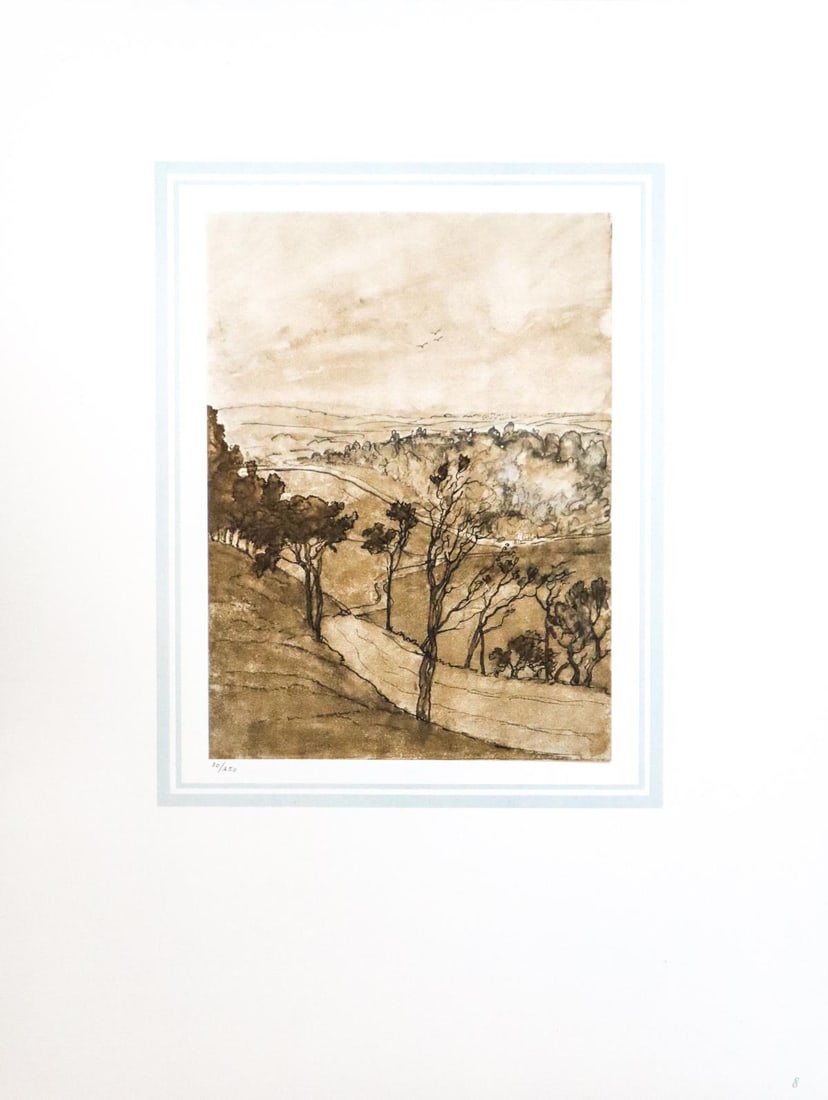 Edgar Degas (After) - Paysage de I'Orne: Artist: Edgar Degas (After) Title: Paysage de I'Orne Year: 1864 Dimensions: 16in. by 20in. Edition: 70 From the rare limited edition of 250 Publisher: Demotte E