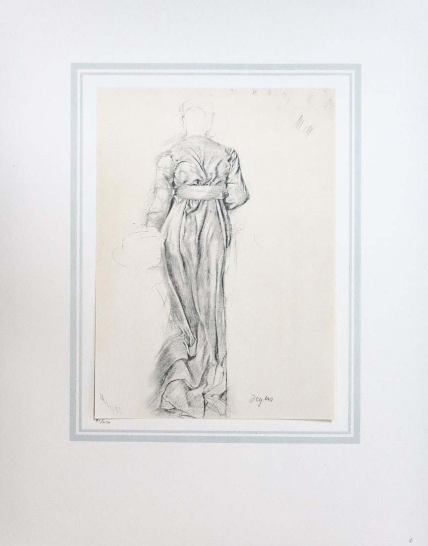 Edgar Degas (After) - Etude de draperie: Artist: Edgar Degas (After) Title: Etude de draperie Year: 1858 Dimensions: 16in. by 20in. Edition: 70 From the rare limited edition of 250 Publisher: Demotte E