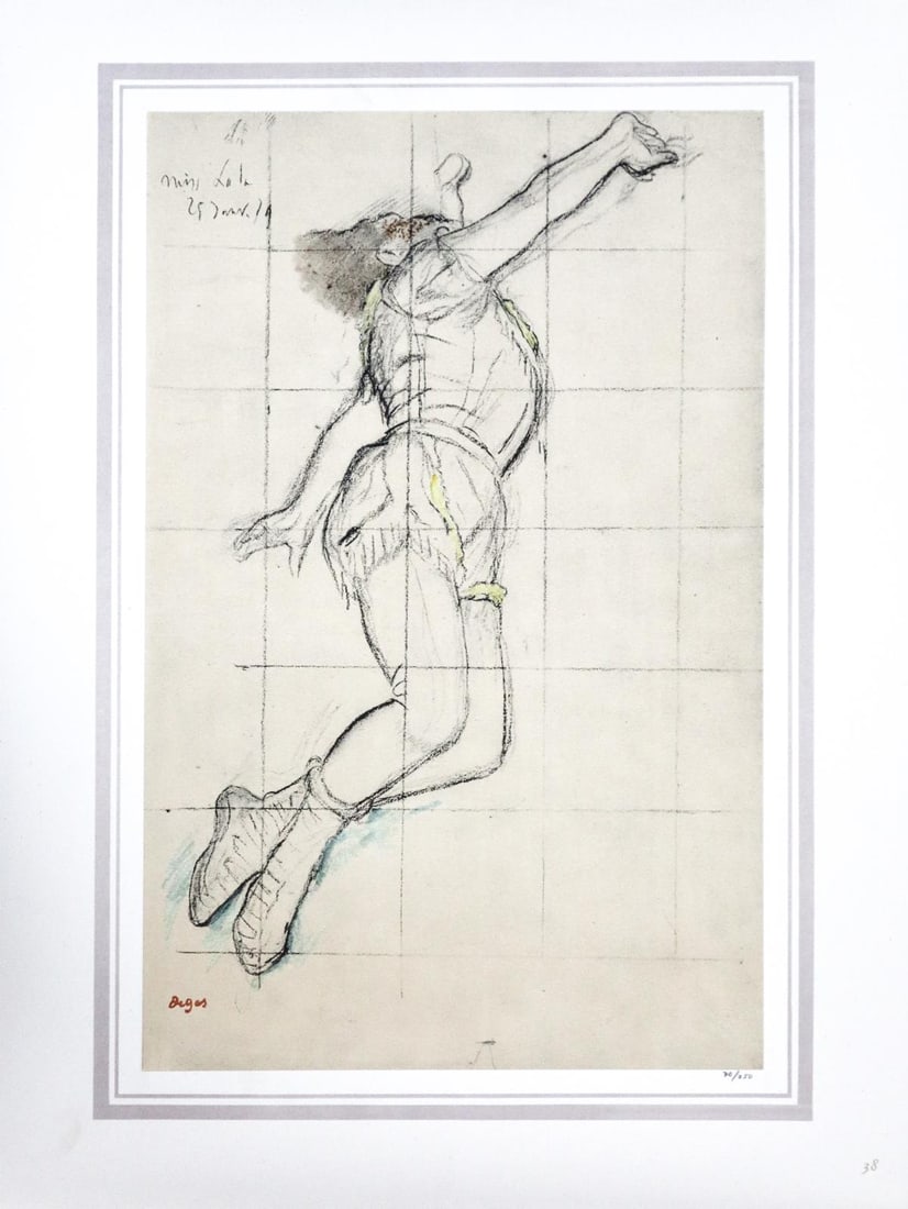 Edgar Degas (After) - Miss Lalaau cirque de profil: Artist: Edgar Degas (After) Title: Miss Lalaau cirque de profil Year: 1885 Dimensions: 16in. by 20in. Edition: 70 From the rare limited edition of 250 Publisher: