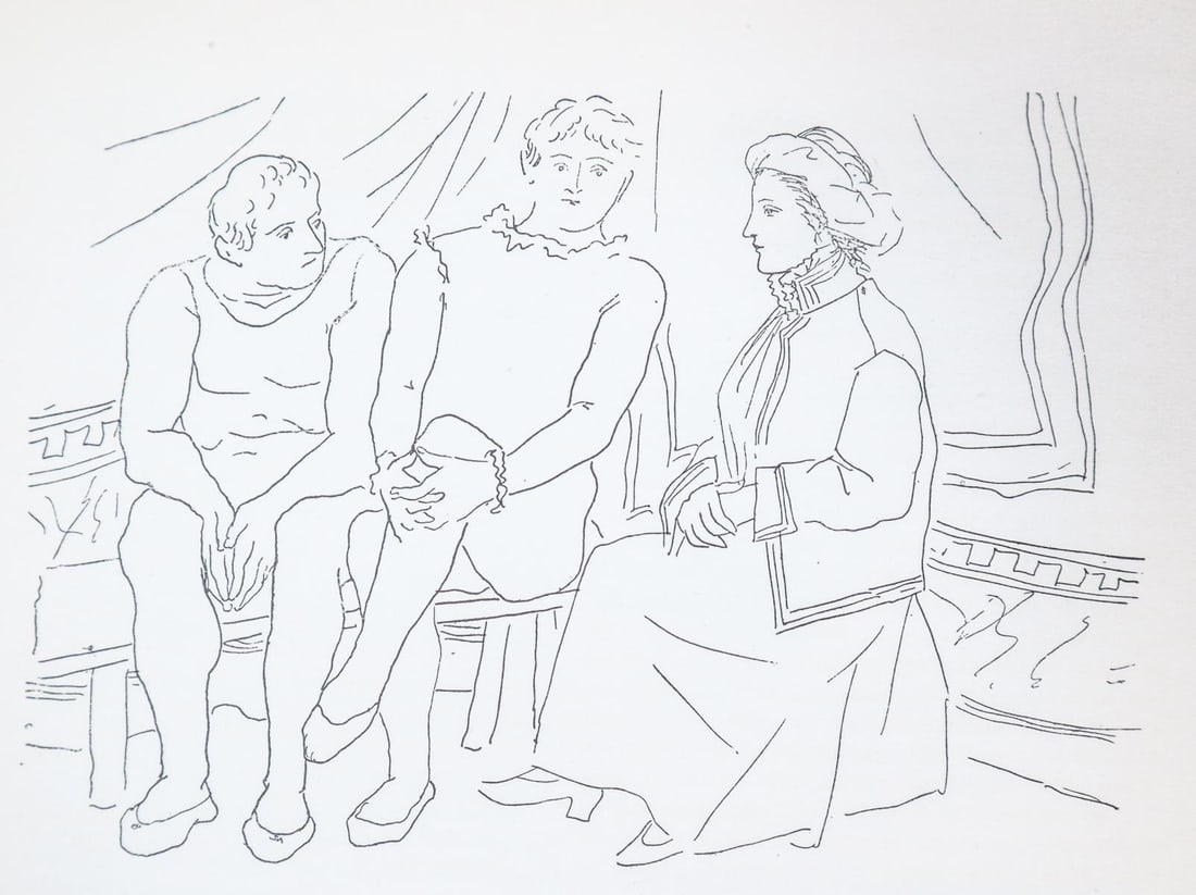Pablo Picasso - Nu (After): Artist: Pablo Picasso Title: Nu Dimensions: 6in. by 4.5in. Edition: From the rare limited edition Suite: Pablo Picasso by Eugenio D'Ors Medium: Lithograph on p