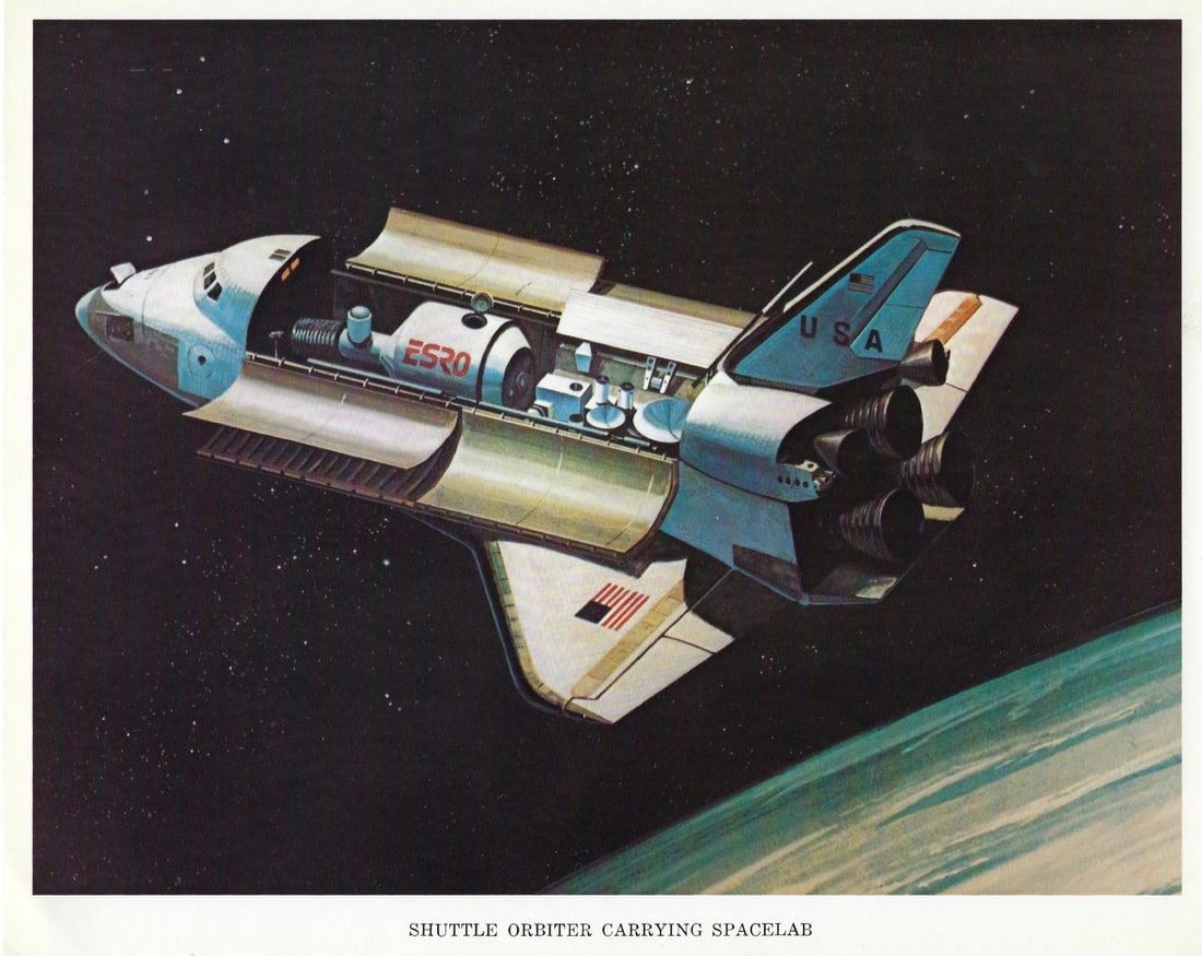 NASA - Shuttle Orbiter Carrying Spacelab (1 of 2)