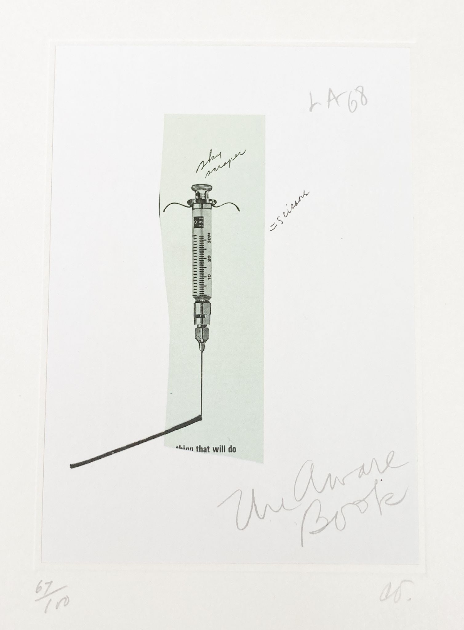 Claes Oldenburg - Notes in Hand 8 (1 of 1)