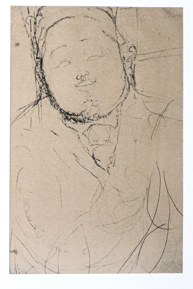 Amedeo Modigliani - Untitled Portrait of a Man (After): Artist: Amedeo Modigliani Title: Untitled Portrait of a Man Year: 1969 Dimensions: 22.25in. by 17.75in. Edition: From the rare limited edition 750 Publisher: Gr