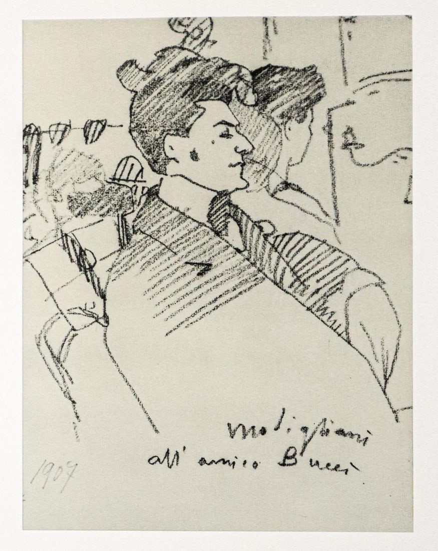 Amedeo Modigliani - Untitled portrait of Mario (After) (1 of 1)
